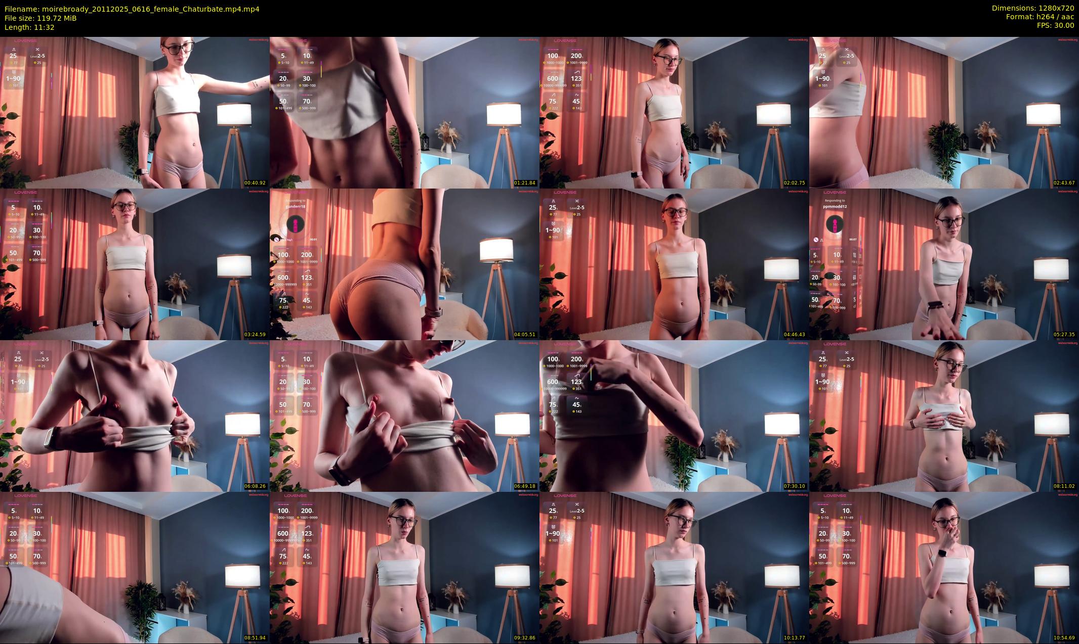 moirebroady — 12 minute Chaturbate female cam show recording, 720p, Nov 20, 2025