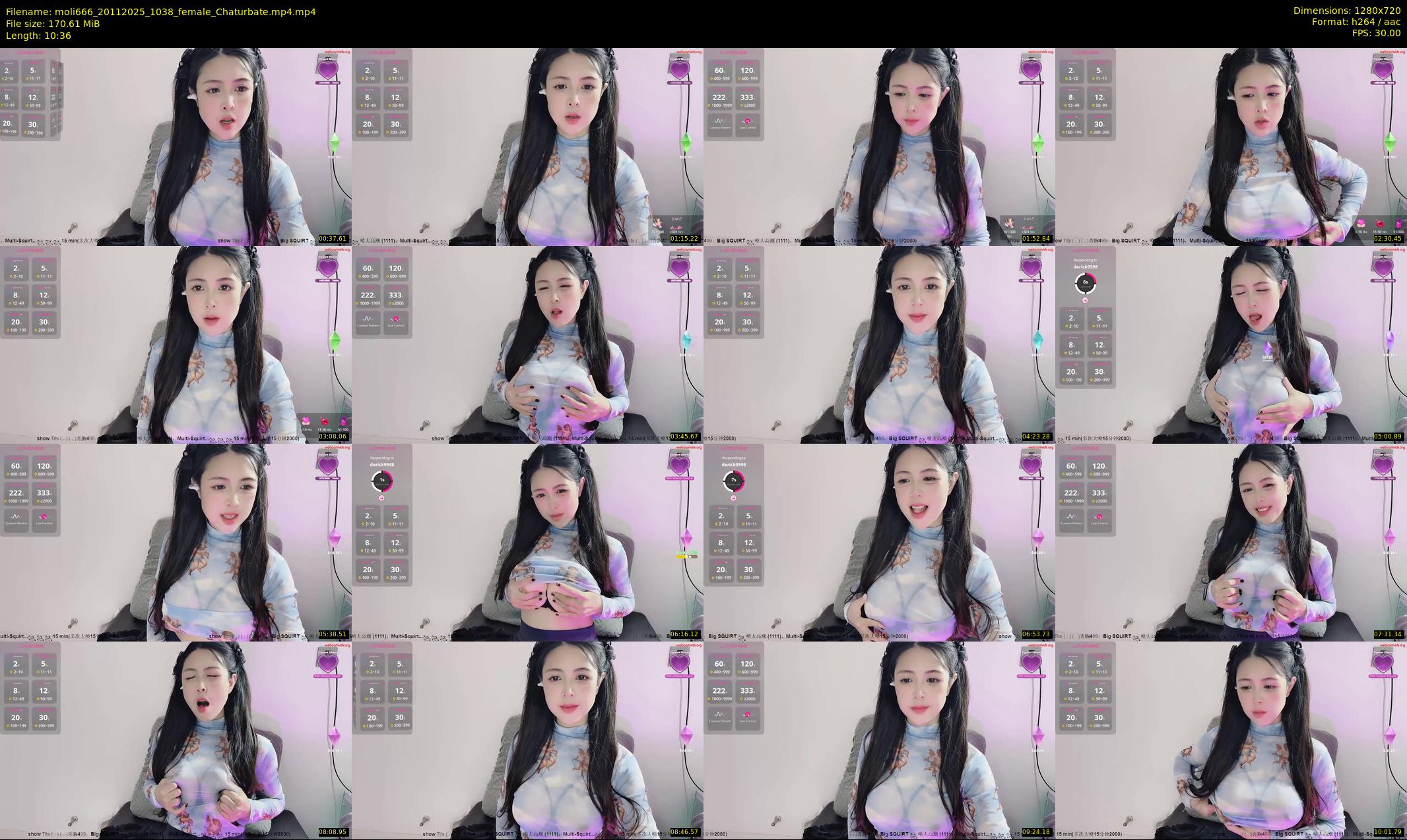 moli666 — 11 minute Chaturbate female cam show recording, 720p, Nov 20, 2025
