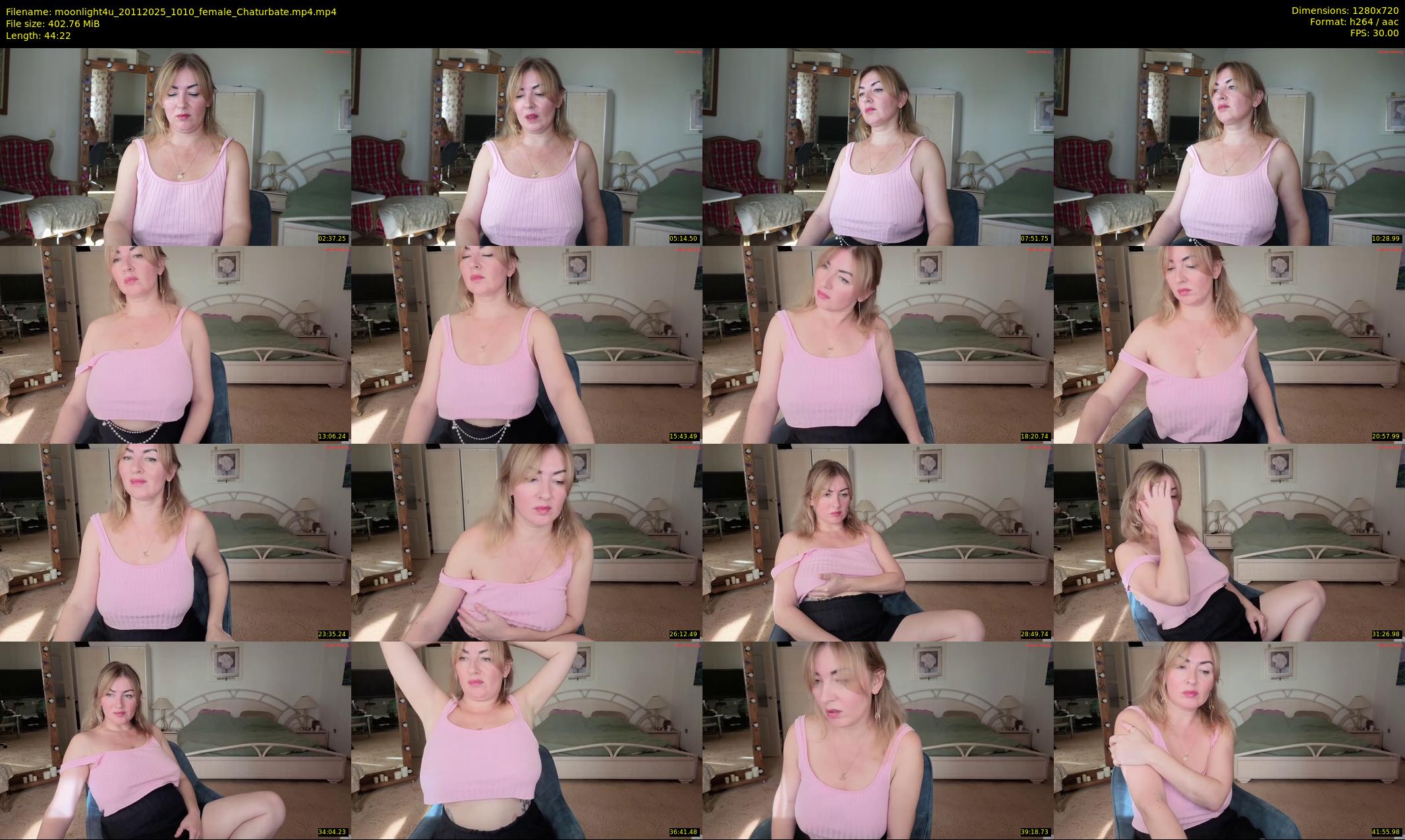 moonlight4u — 45 minute Chaturbate female cam show recording, 720p, Nov 20, 2025