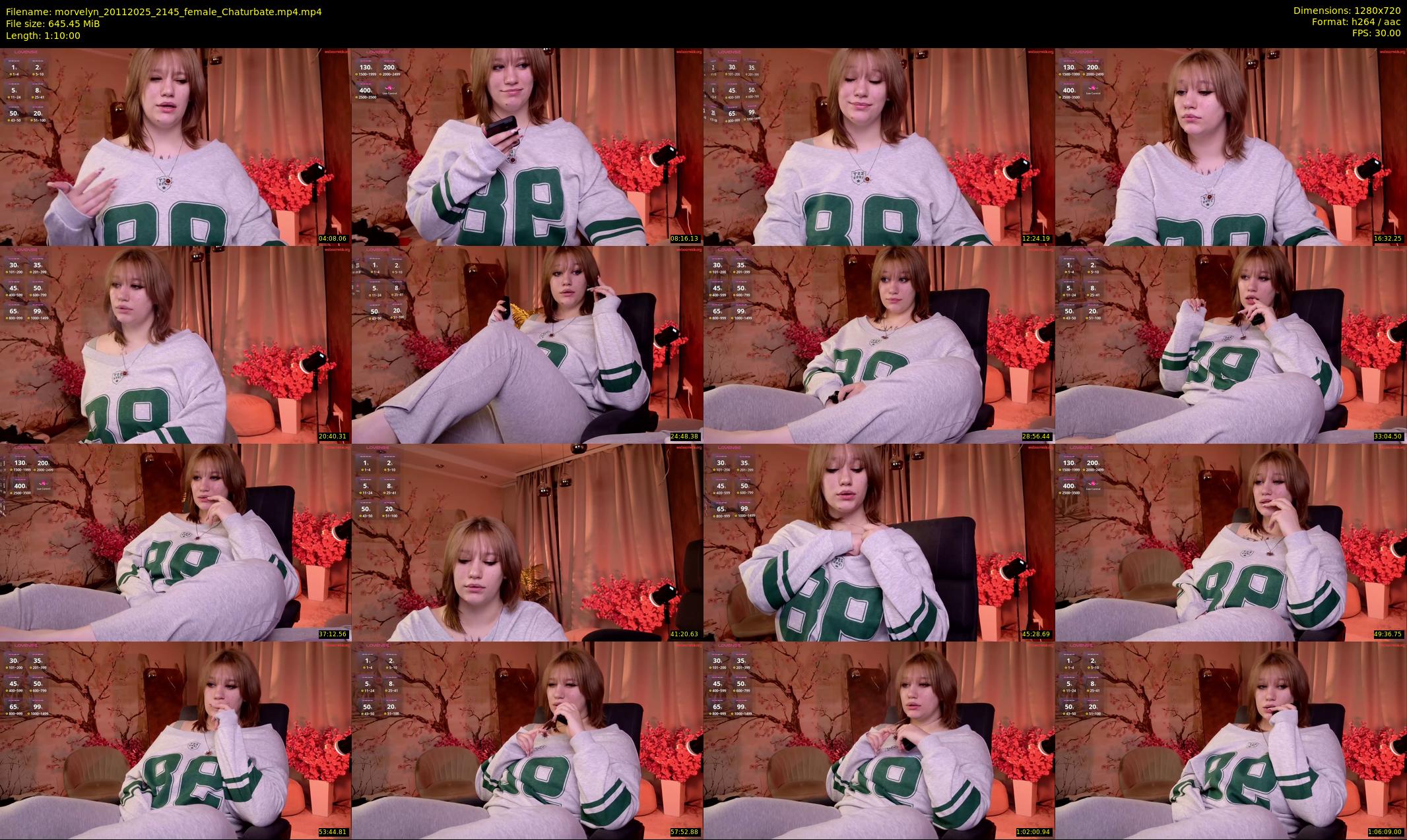 morvelyn — 70 minute Chaturbate female cam show recording, 720p, Nov 20, 2025