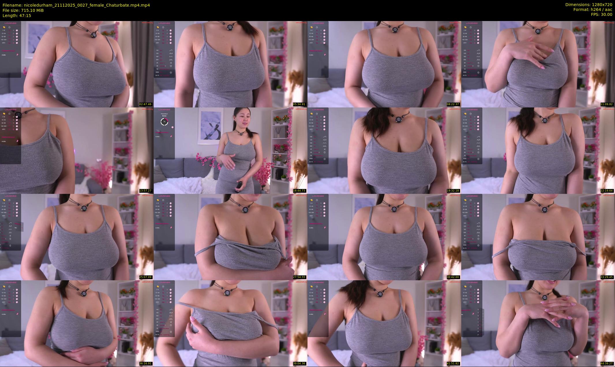 nicoledurham — 48 minute Chaturbate female cam show recording, 720p, Nov 21, 2025