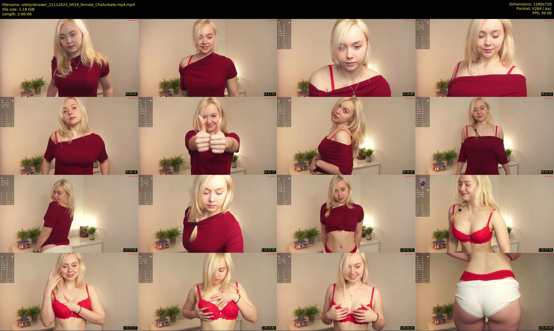odelynbrower — 121 minute Chaturbate female cam show recording, 720p, Nov 21, 2025