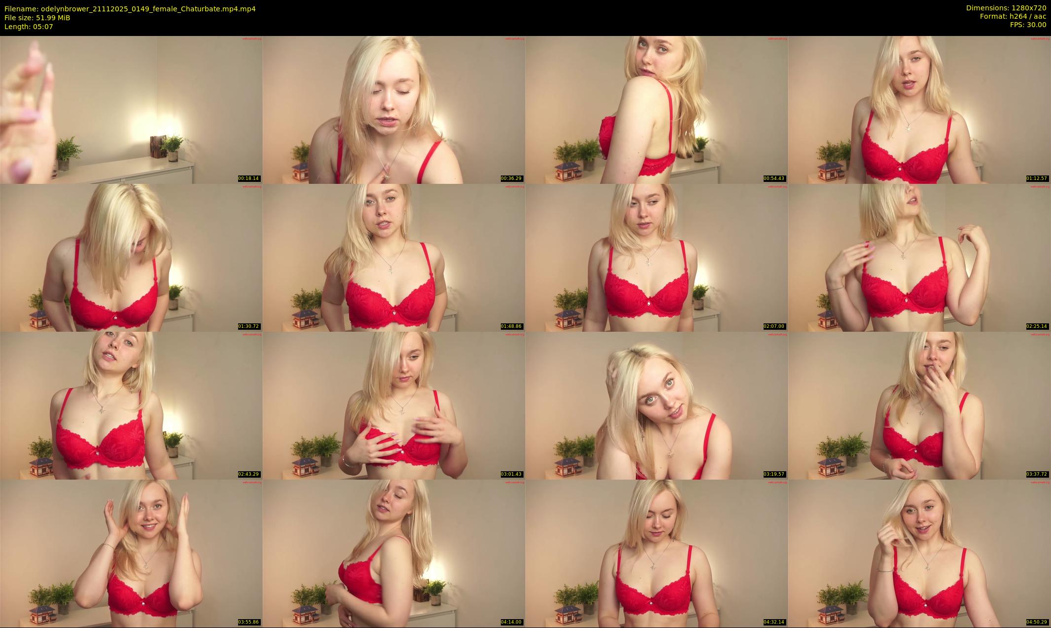 odelynbrower — 6 minute Chaturbate female cam show recording, 720p, Nov 21, 2025