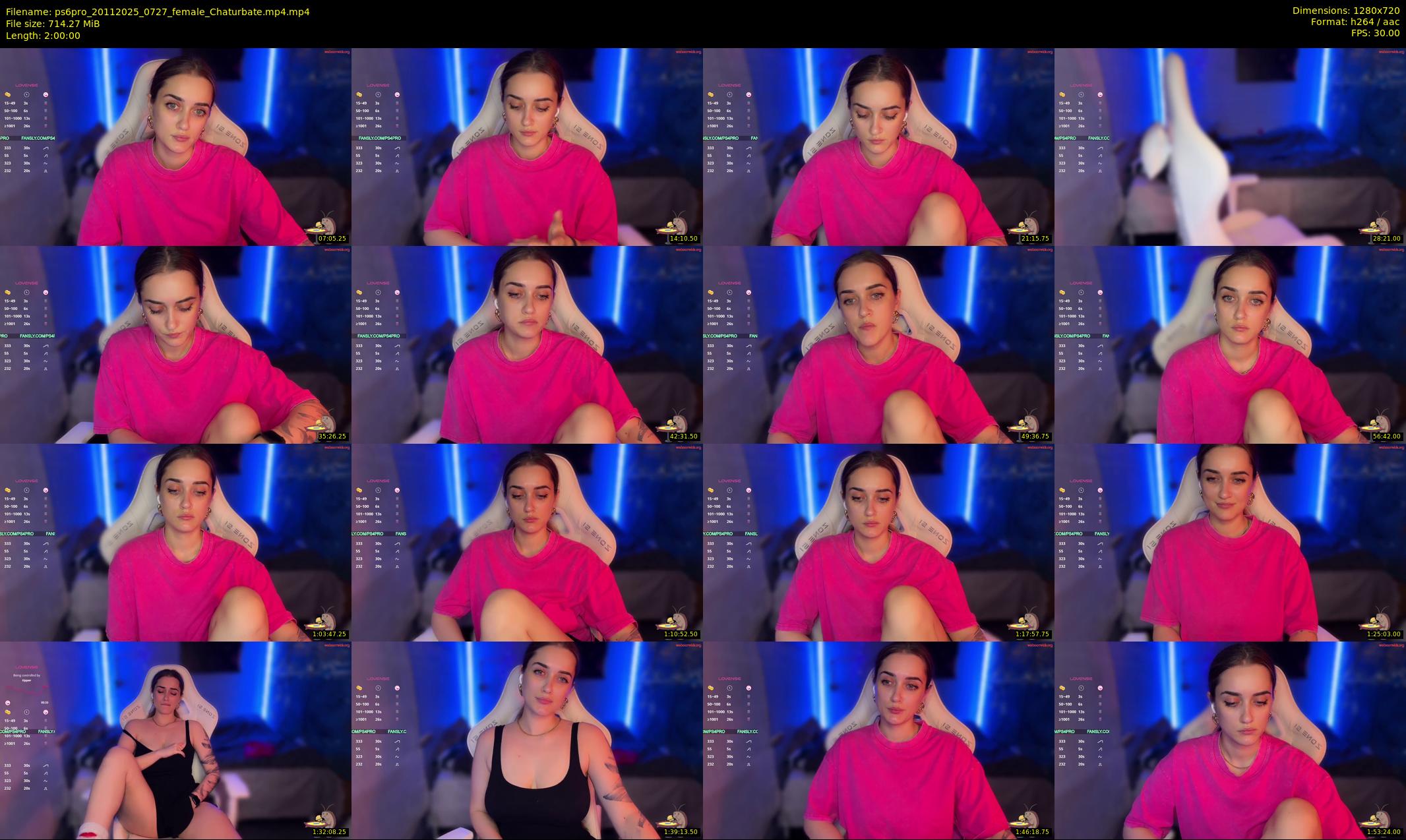 ps6pro — 120 minute Chaturbate female cam show recording, 720p, Nov 20, 2025