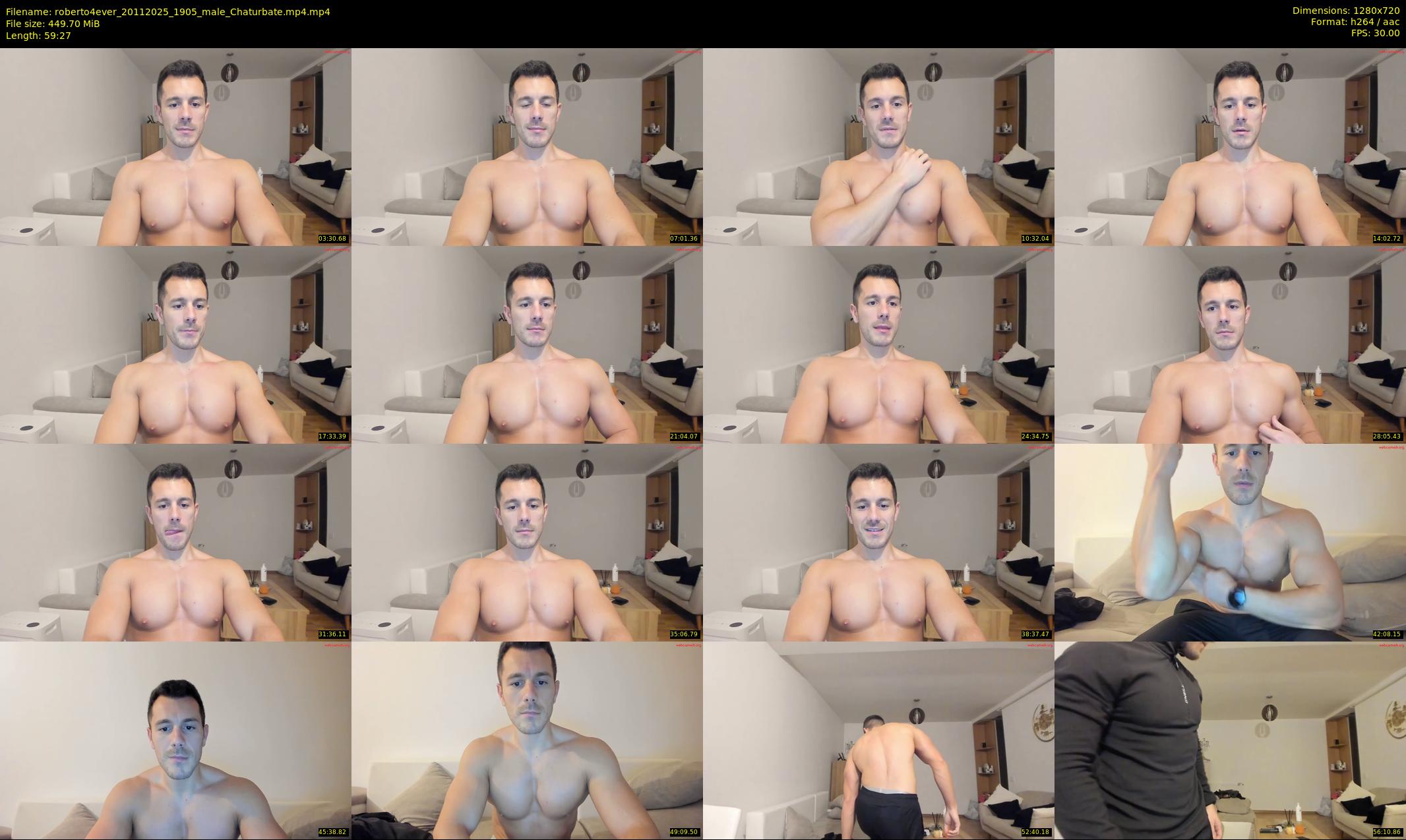 roberto4ever — 60 minute Chaturbate male cam show recording, 720p, Nov 20, 2025
