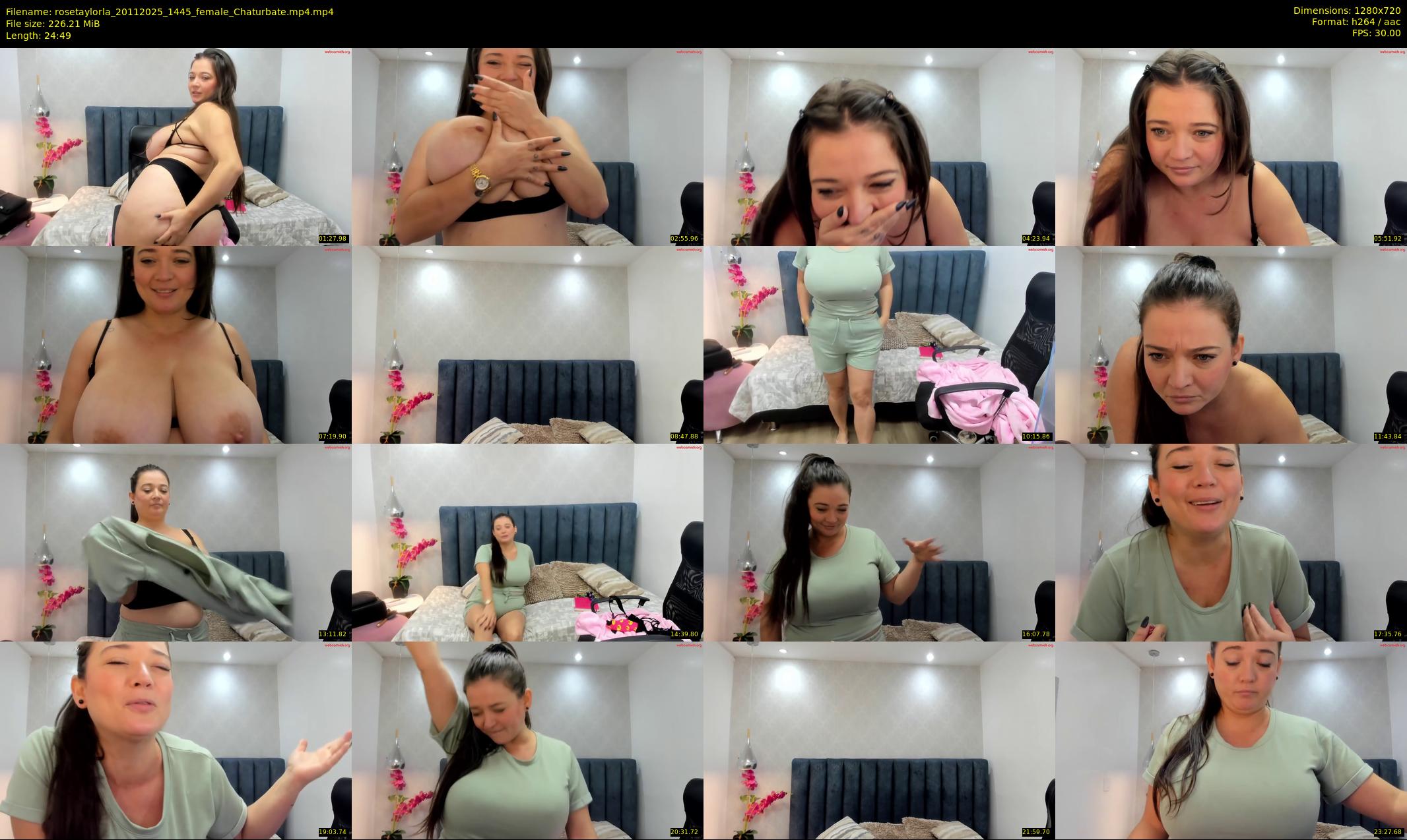 rosetaylorla — 25 minute Chaturbate female cam show recording, 720p, Nov 20, 2025