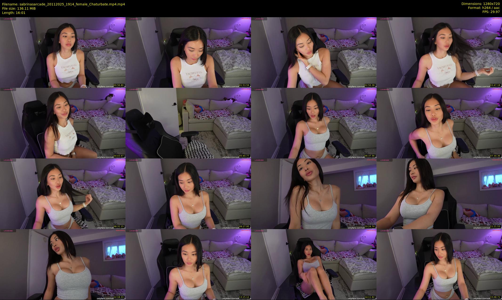 sabrinasarcade — 17 minute Chaturbate female cam show recording, 720p, Nov 20, 2025