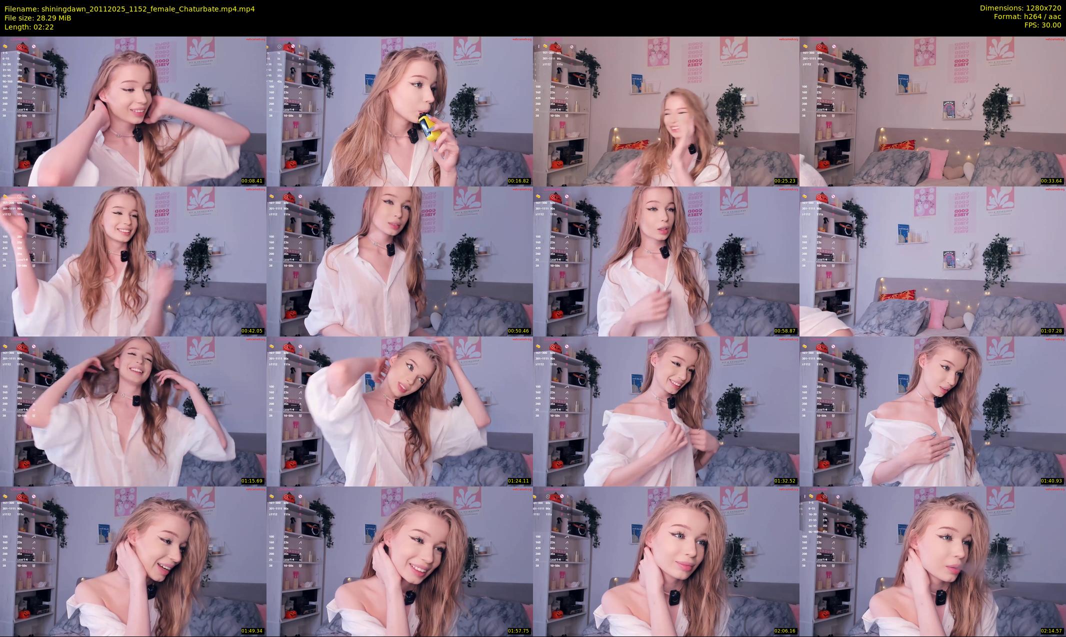 shiningdawn — 3 minute Chaturbate female cam show recording, 720p, Nov 20, 2025