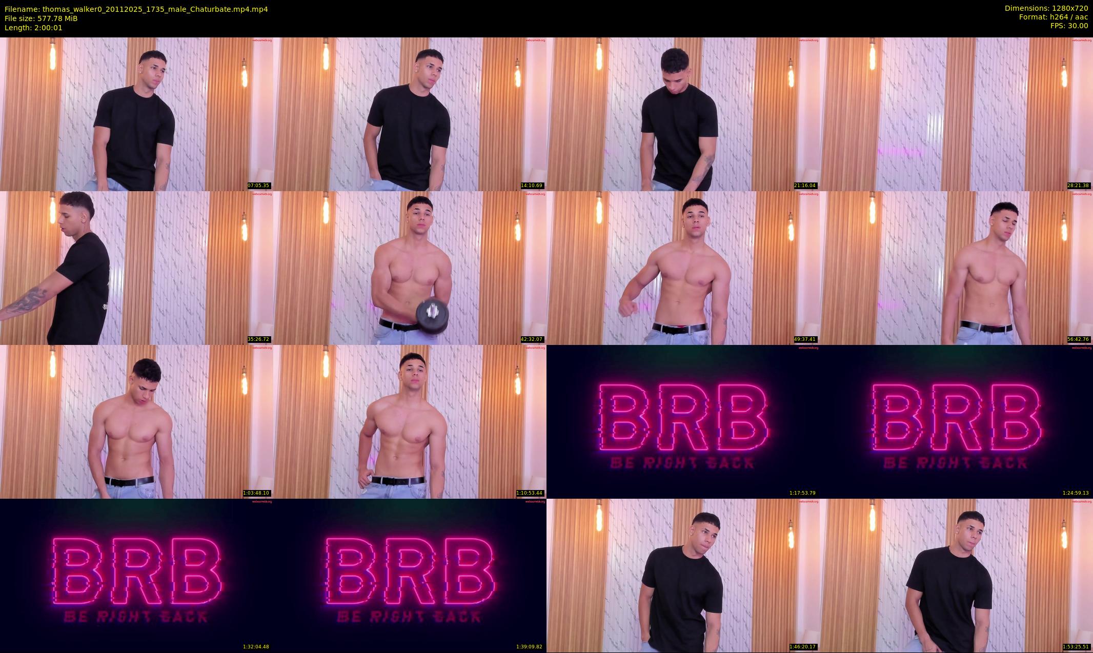 thomas_walker0 — 121 minute Chaturbate male cam show recording, 720p, Nov 20, 2025
