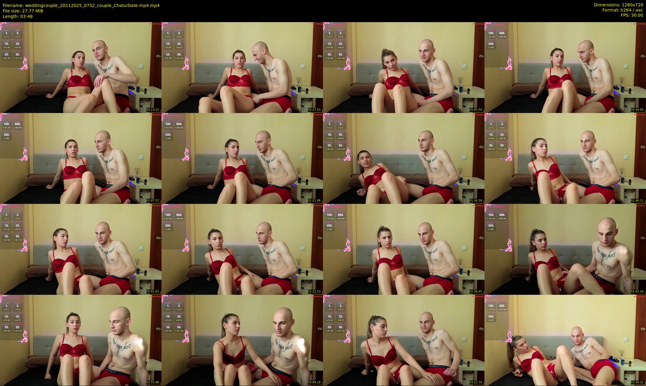 weddingcouple — 4 minute Chaturbate couple cam show recording, 720p, Nov 20, 2025