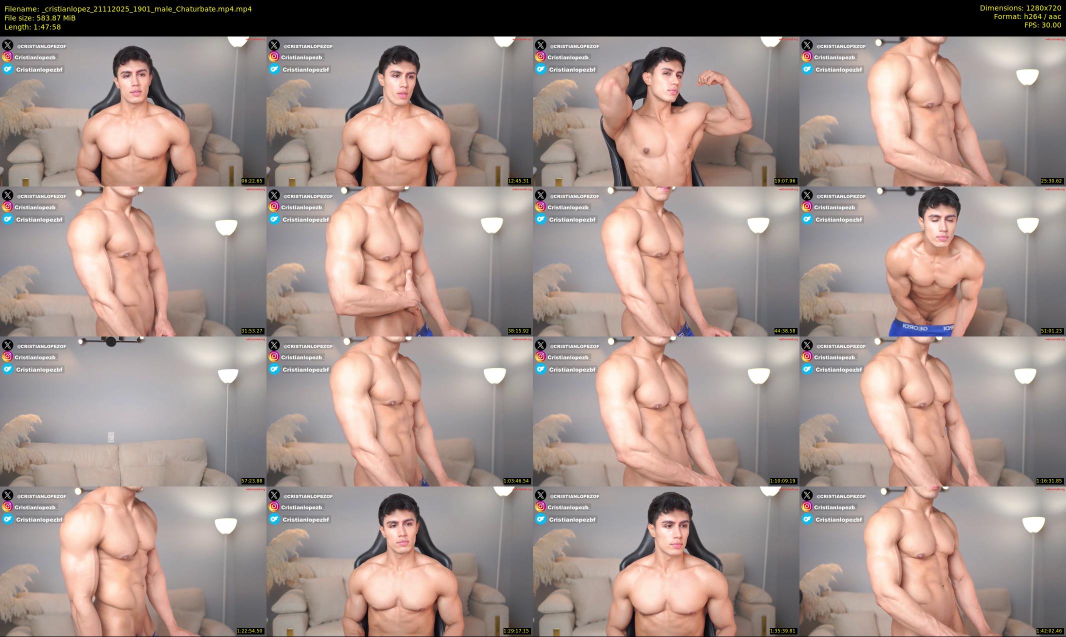 _cristianlopez — 108 minute Chaturbate male cam show recording, 720p, Nov 21, 2025