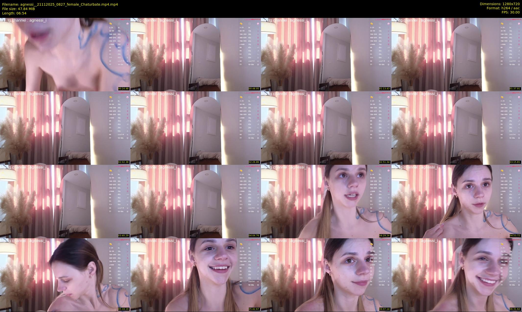 agnessi_ — 7 minute Chaturbate female cam show recording, 720p, Nov 21, 2025