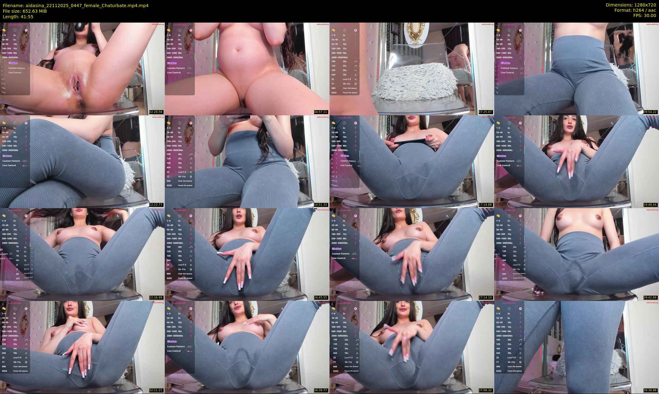aidasina — 42 minute Chaturbate female cam show recording, 720p, Nov 22, 2025