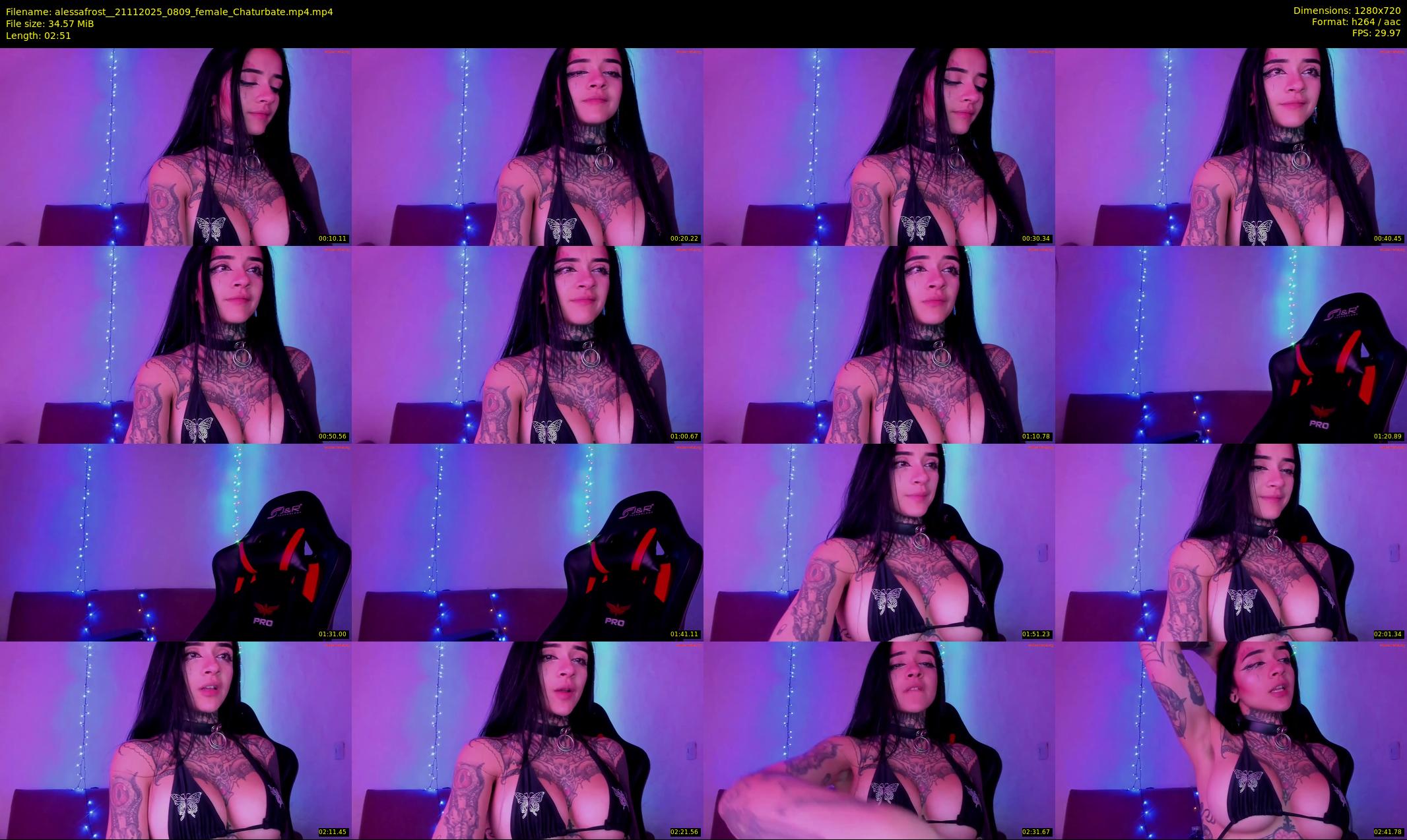 alessafrost_ — 3 minute Chaturbate female cam show recording, 720p, Nov 21, 2025