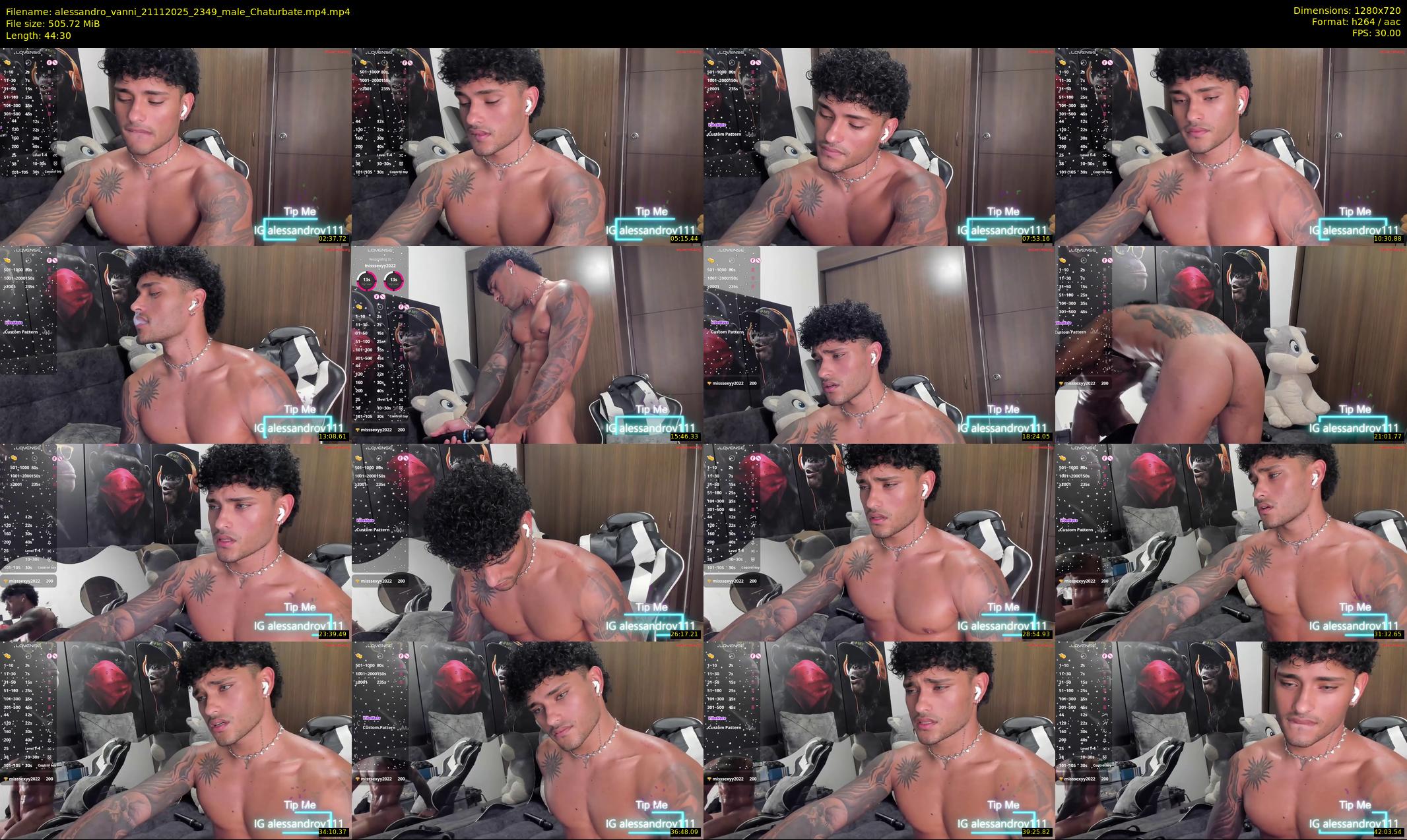 alessandro_vanni — 45 minute Chaturbate male cam show recording, 720p, Nov 21, 2025