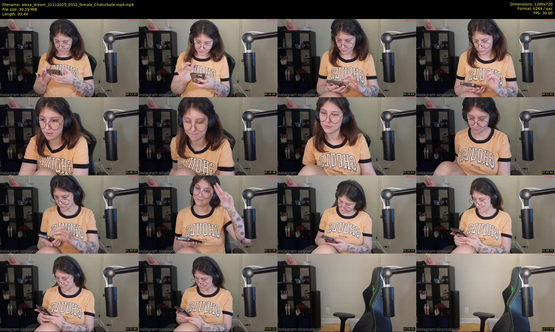 alexa_dream — 4 minute Chaturbate female cam show recording, 720p, Nov 22, 2025