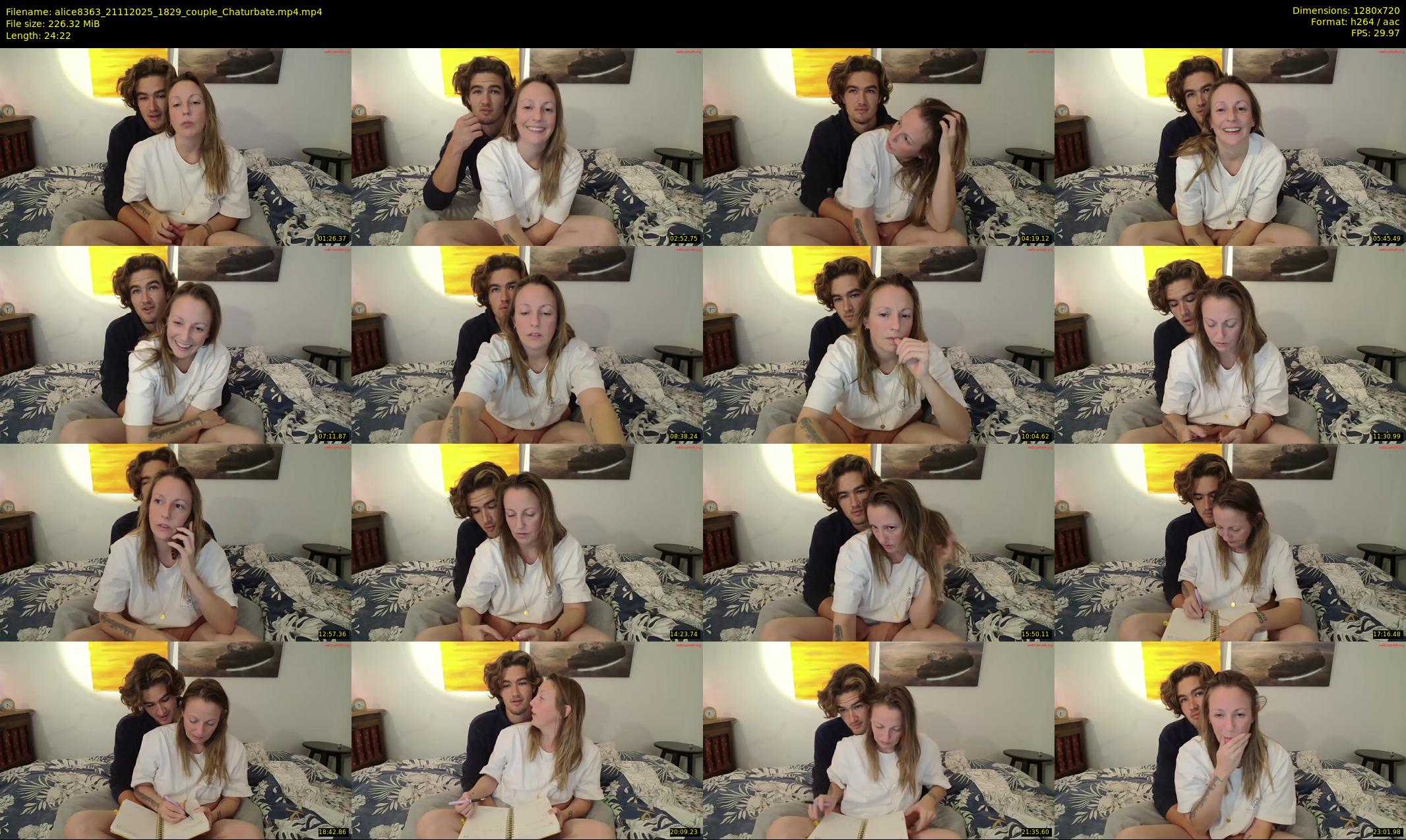 alice8363 — 25 minute Chaturbate female cam show recording, 720p, Nov 21, 2025
