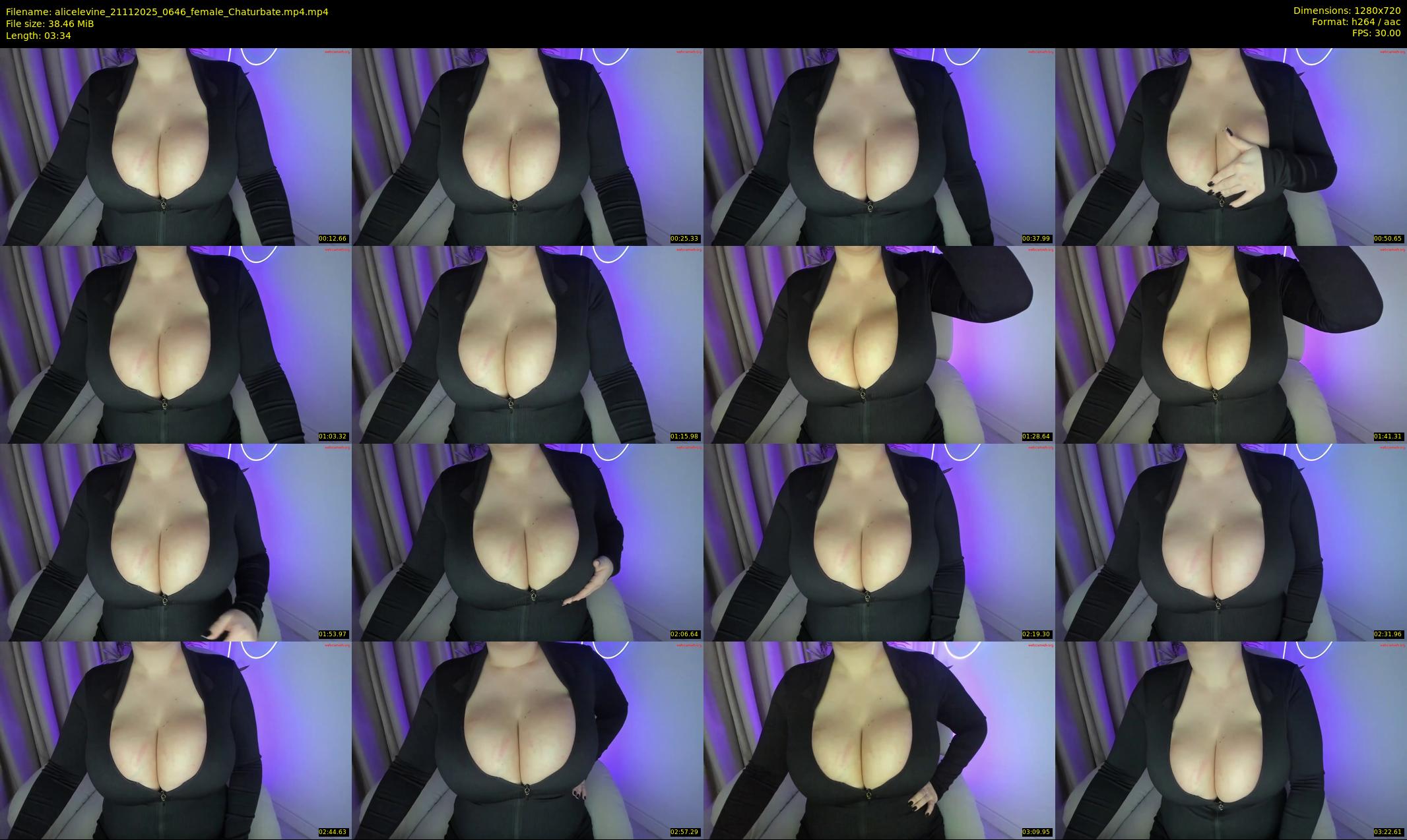 alicelevine — 4 minute Chaturbate female cam show recording, 720p, Nov 21, 2025
