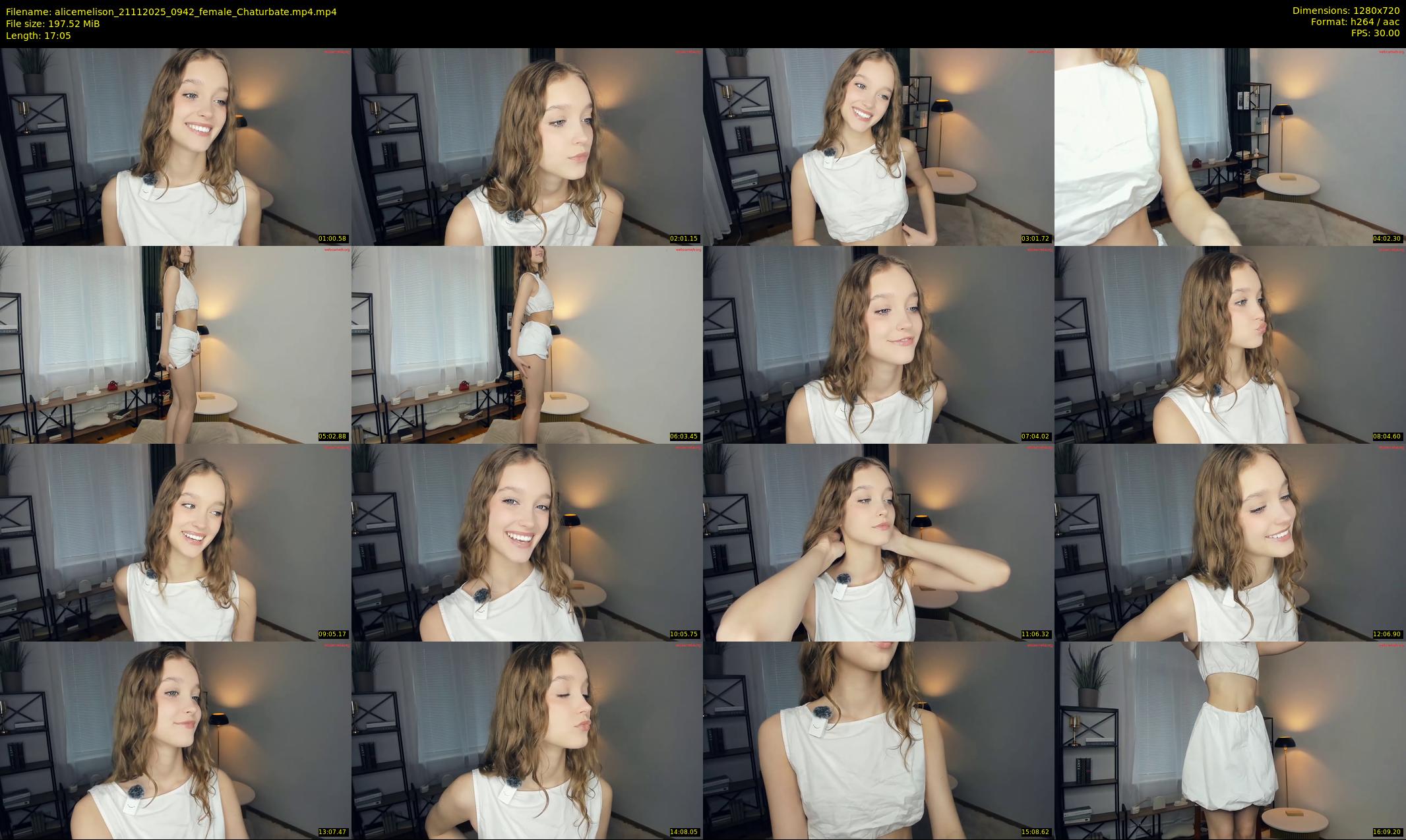 alicemelison — 18 minute Chaturbate female cam show recording, 720p, Nov 21, 2025
