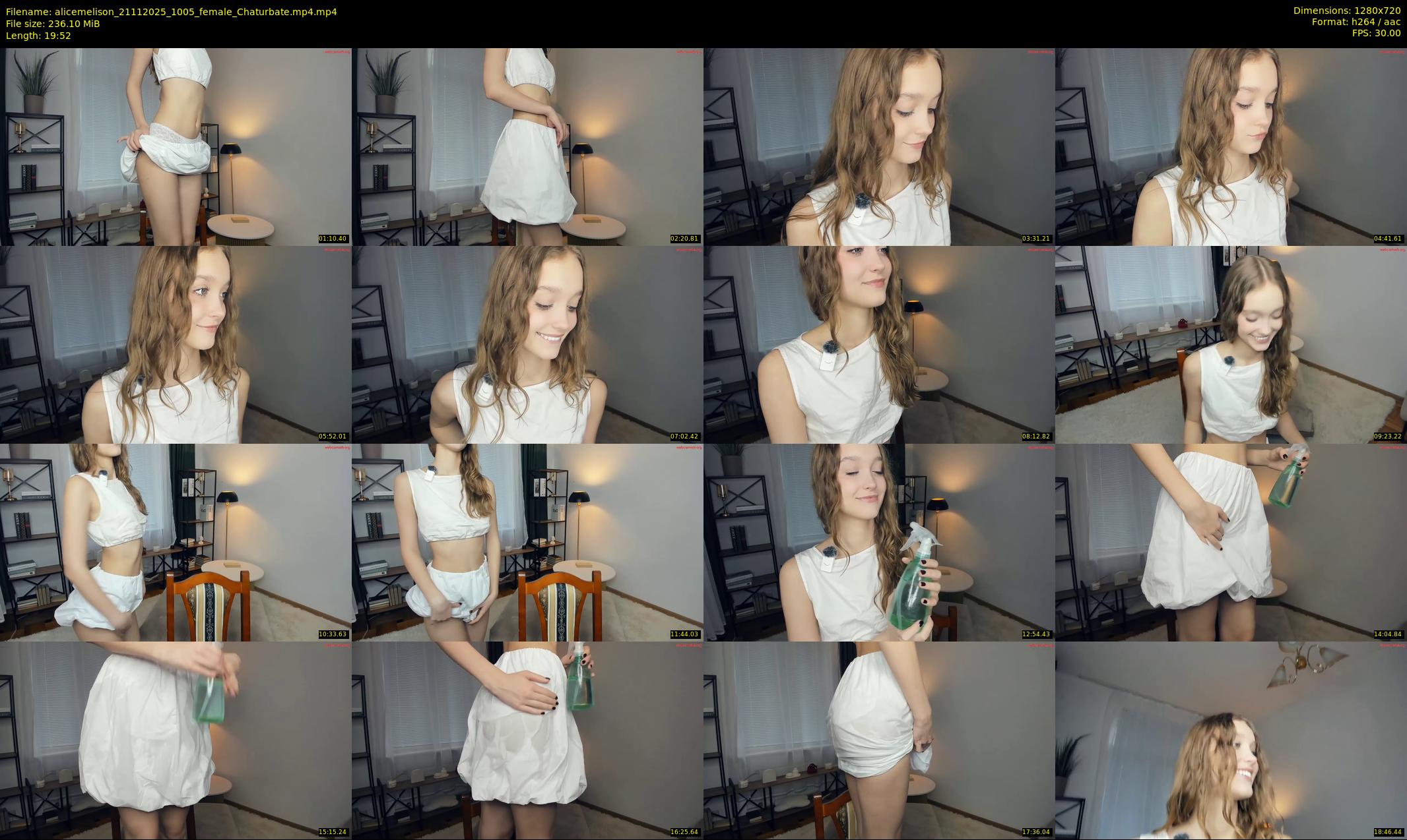 alicemelison — 20 minute Chaturbate female cam show recording, 720p, Nov 21, 2025