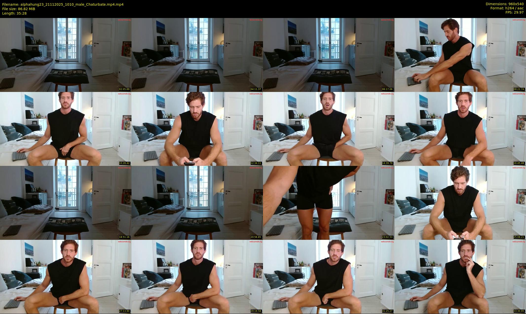 alphahung23 — 36 minute Chaturbate male cam show recording, 480p, Nov 21, 2025