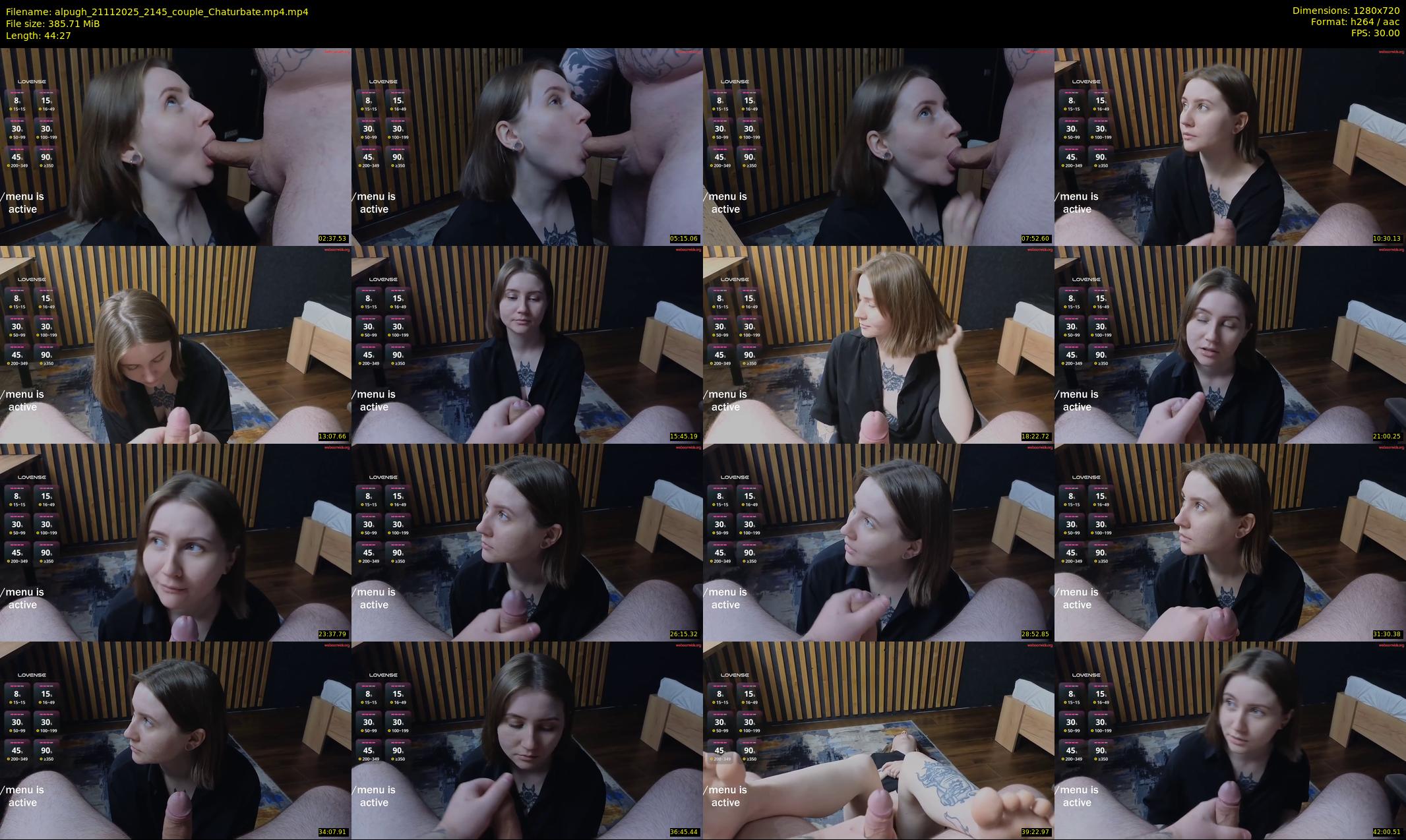 alpugh — 45 minute Chaturbate couple cam show recording, 720p, Nov 21, 2025