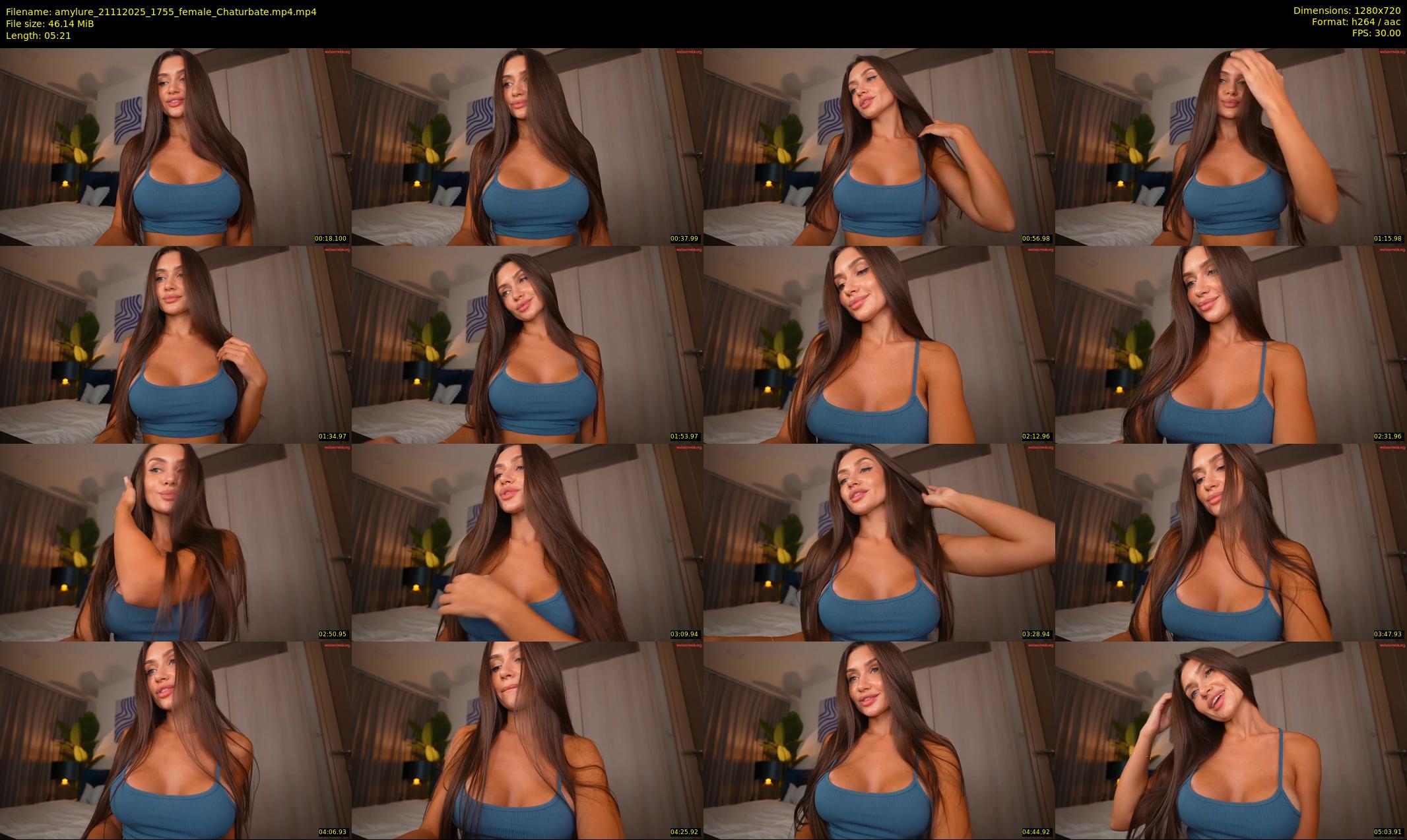 amylure — 6 minute Chaturbate female cam show recording, 720p, Nov 21, 2025