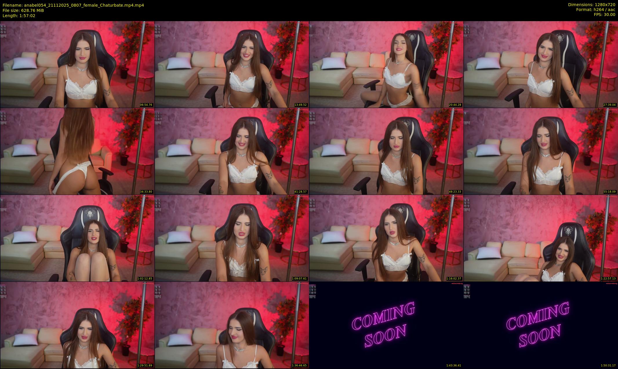 anabel054 — 118 minute Chaturbate female cam show recording, 720p, Nov 21, 2025