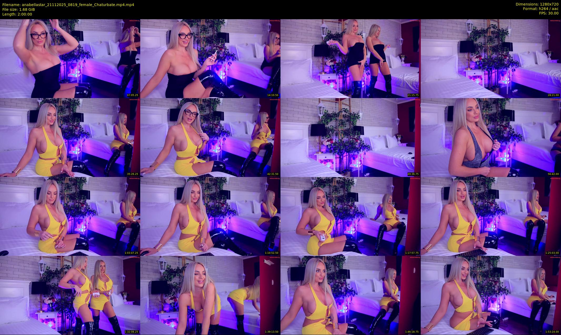 anabellastar — 120 minute Chaturbate female cam show recording, 720p, Nov 21, 2025