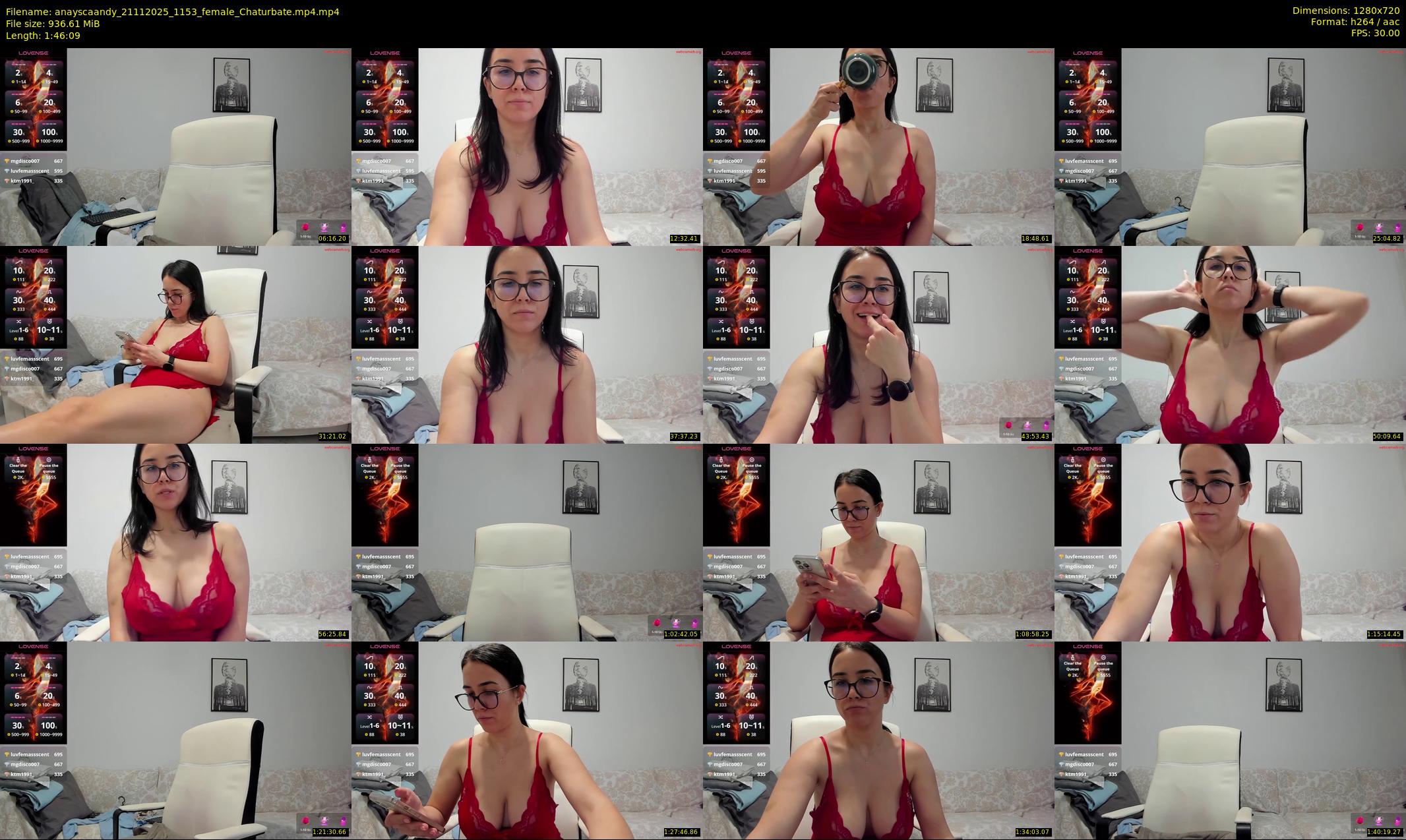 anayscaandy — 107 minute Chaturbate female cam show recording, 720p, Nov 21, 2025