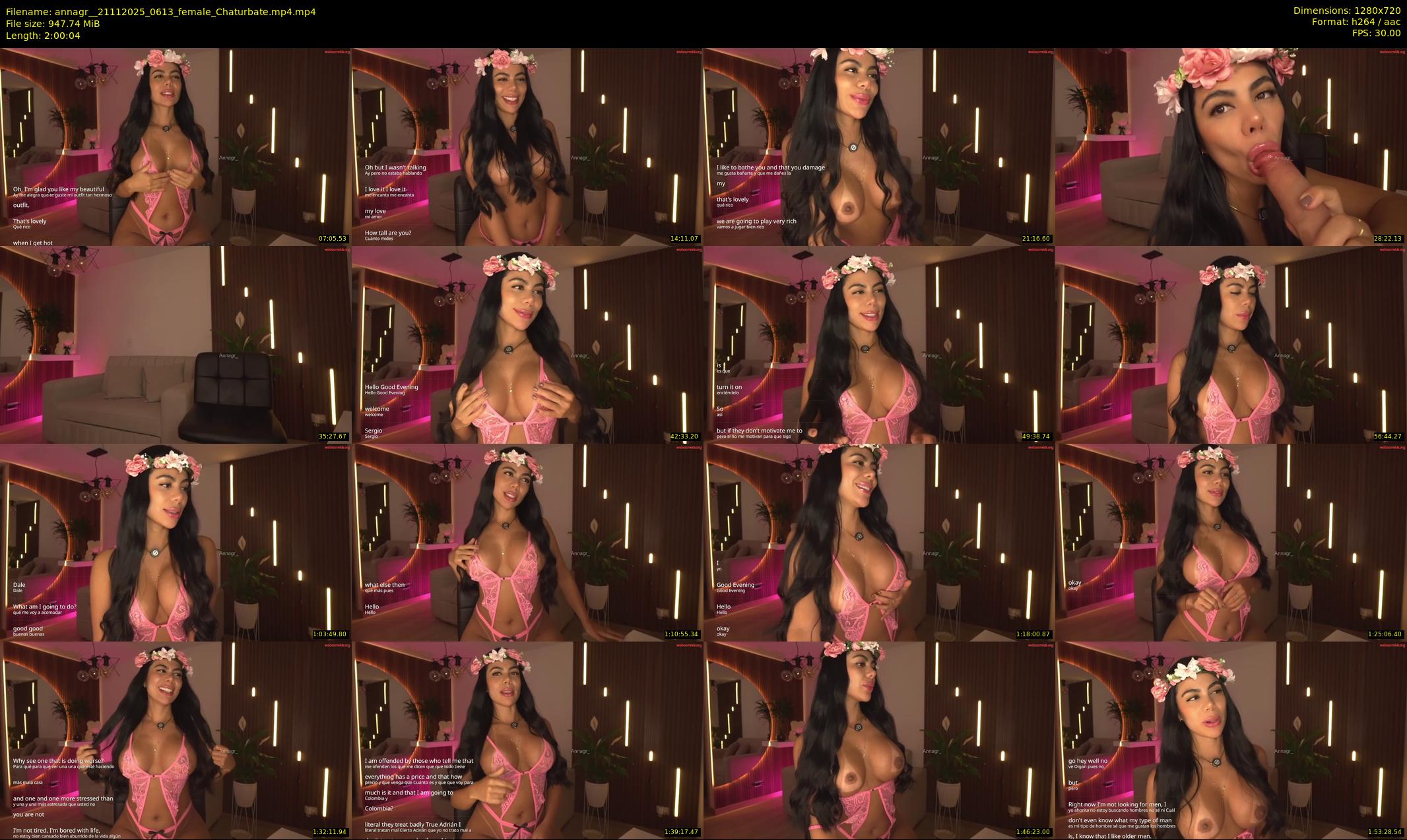annagr_ — 121 minute Chaturbate female cam show recording, 720p, Nov 21, 2025