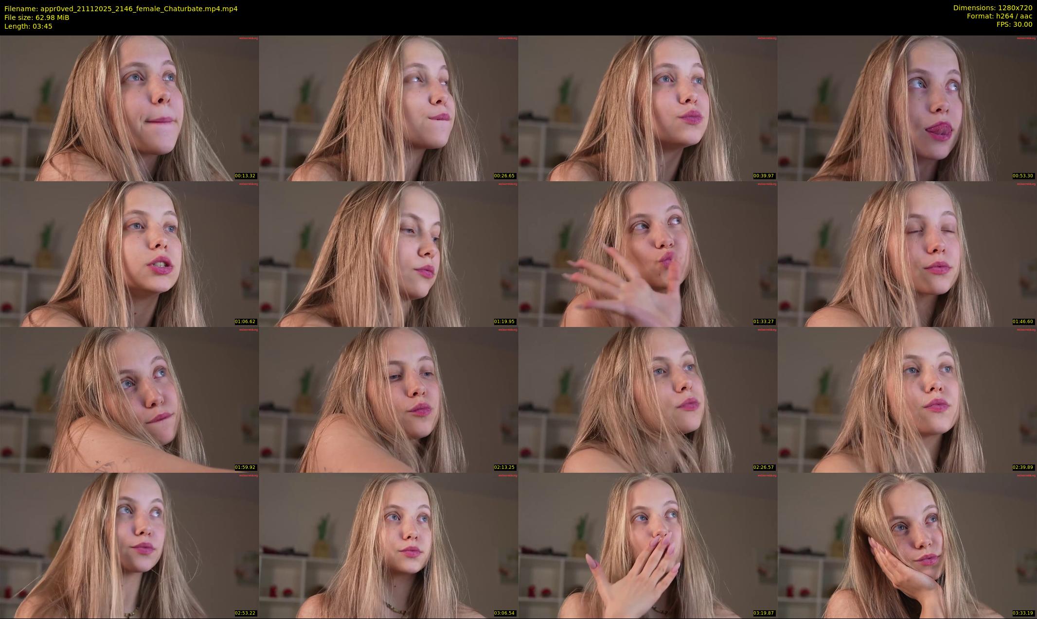 appr0ved — 4 minute Chaturbate female cam show recording, 720p, Nov 21, 2025