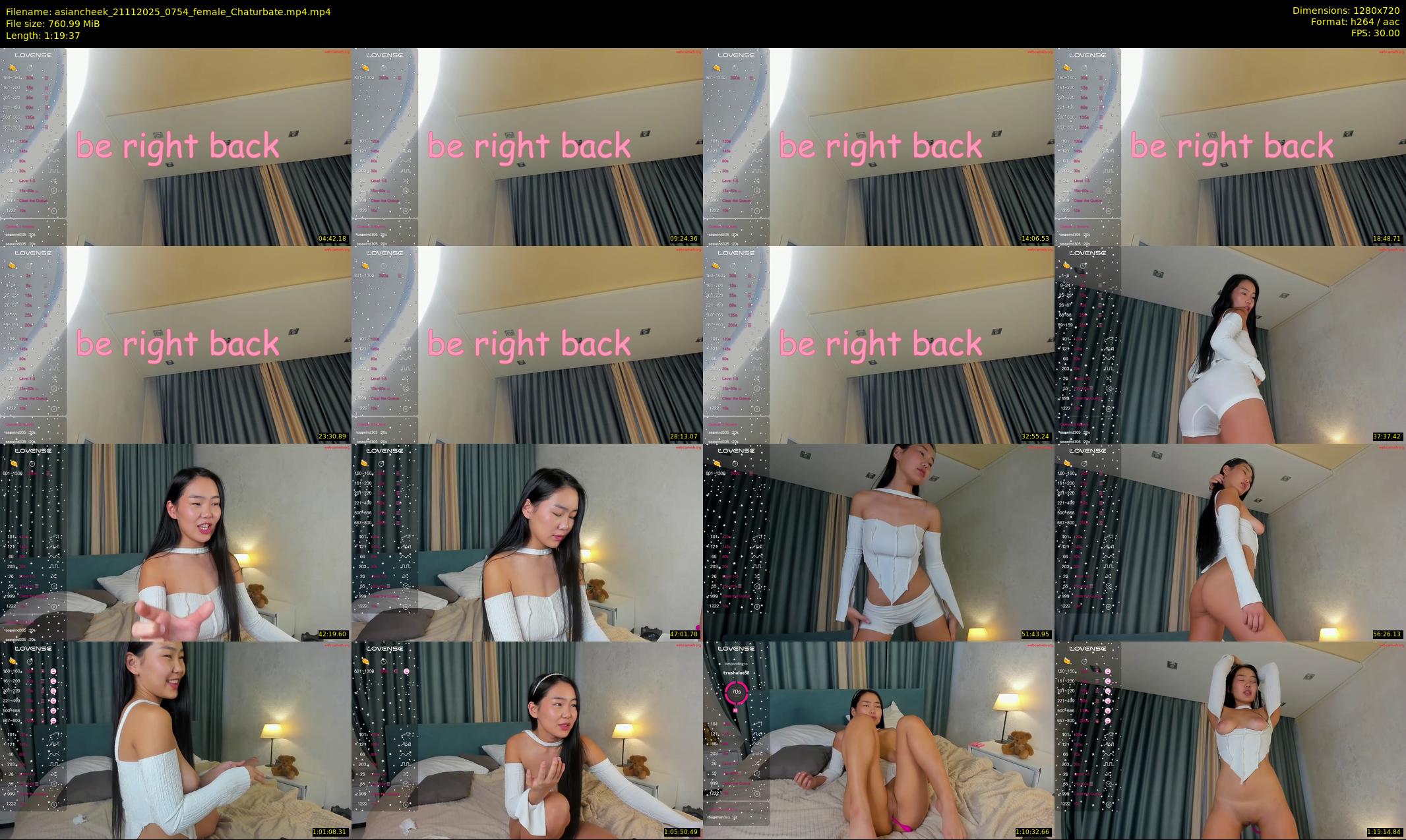 asiancheek — 80 minute Chaturbate female cam show recording, 720p, Nov 21, 2025