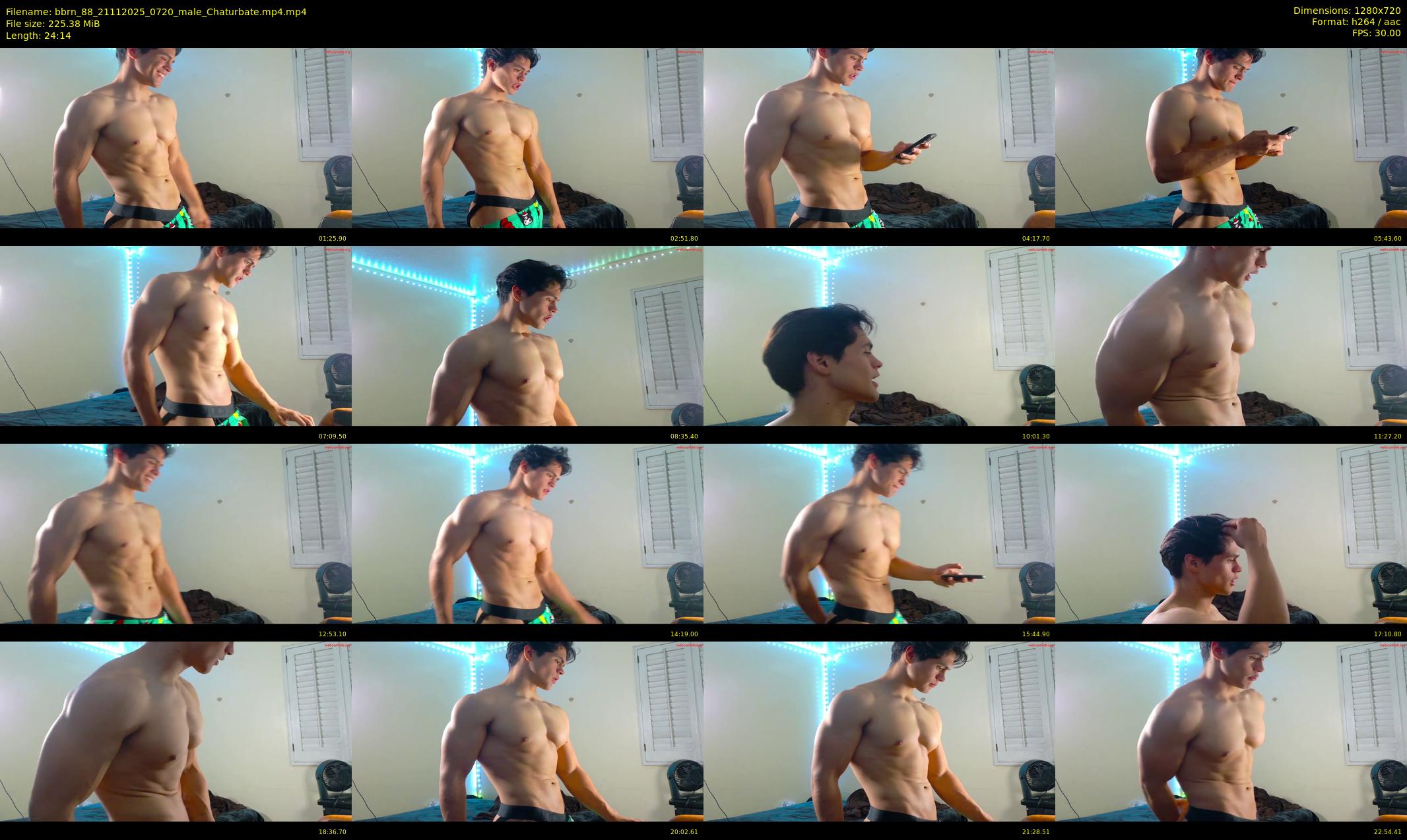 bbrn_88 — 25 minute Chaturbate male cam show recording, 720p, Nov 21, 2025