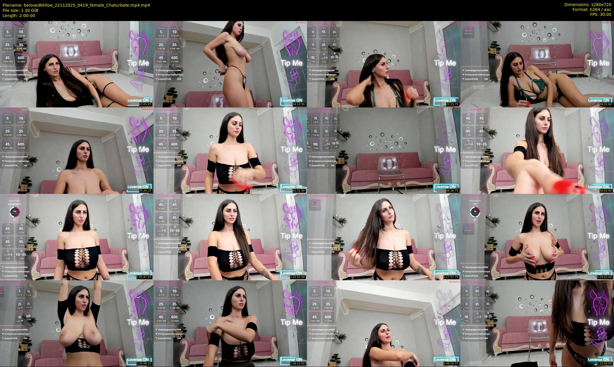 belovedkhlloe — 120 minute Chaturbate female cam show recording, 720p, Nov 22, 2025