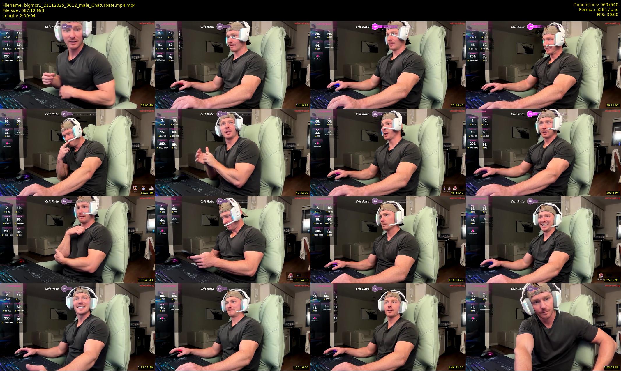 bigmcr1 — 121 minute Chaturbate male cam show recording, 480p, Nov 21, 2025