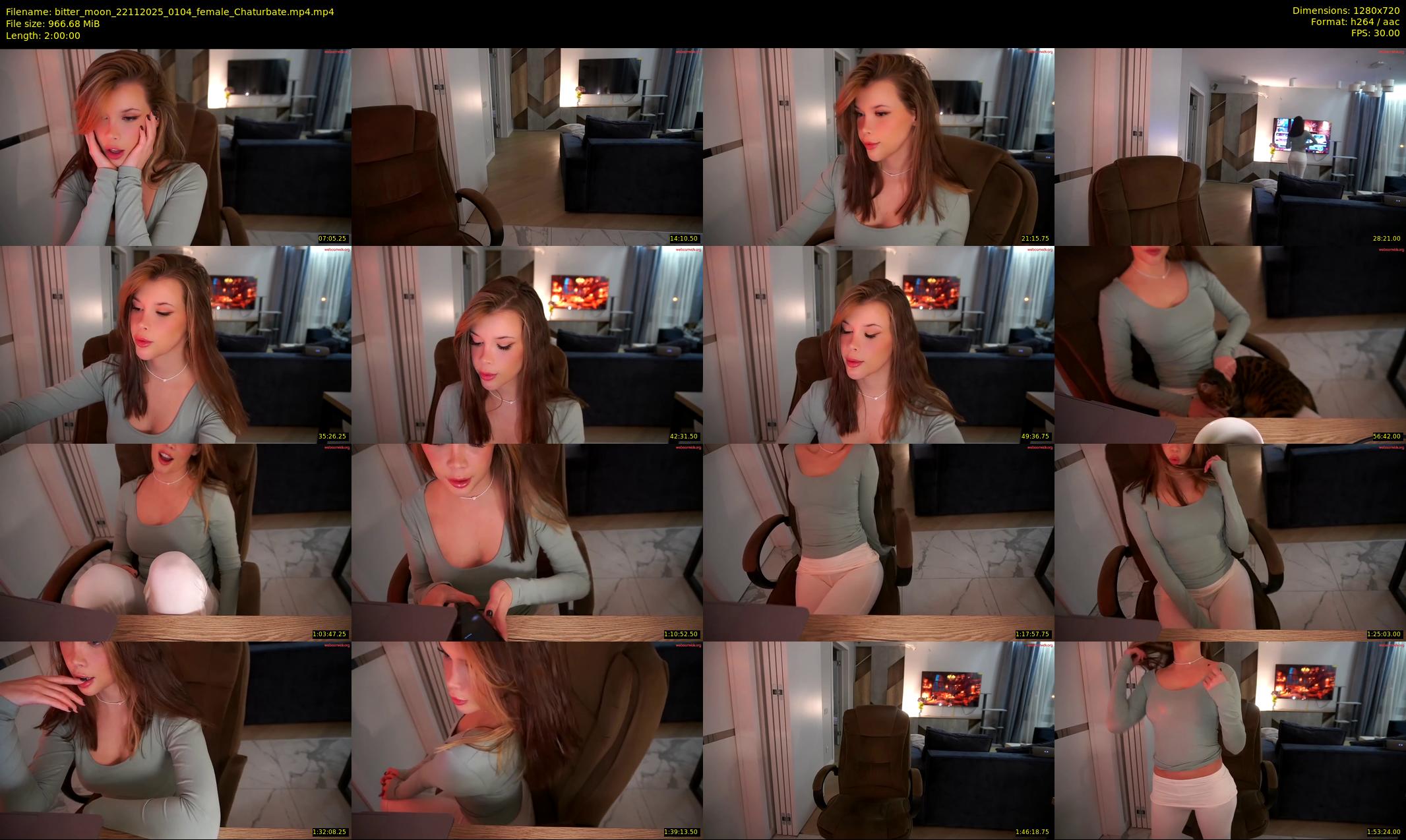 bitter_moon — 120 minute Chaturbate female cam show recording, 720p, Nov 22, 2025