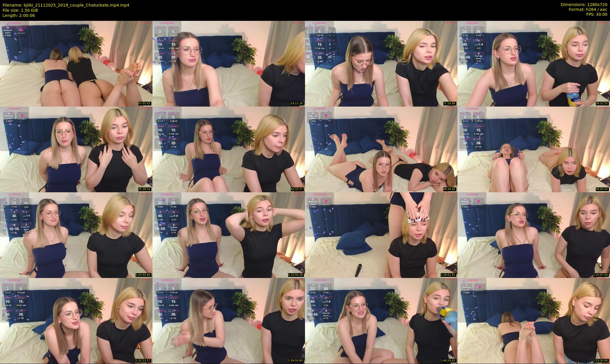 bjliki — 121 minute Chaturbate couple cam show recording, 720p, Nov 21, 2025