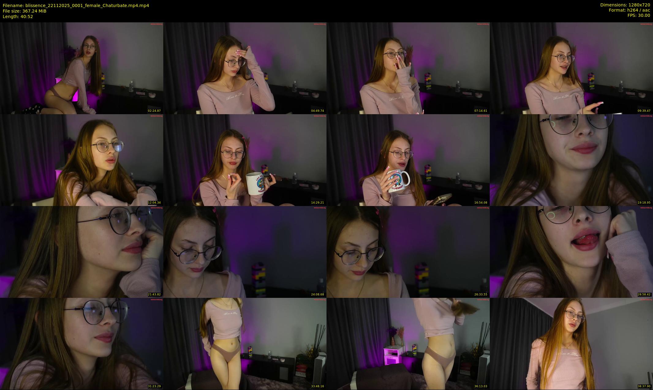 blissence — 41 minute Chaturbate female cam show recording, 720p, Nov 22, 2025