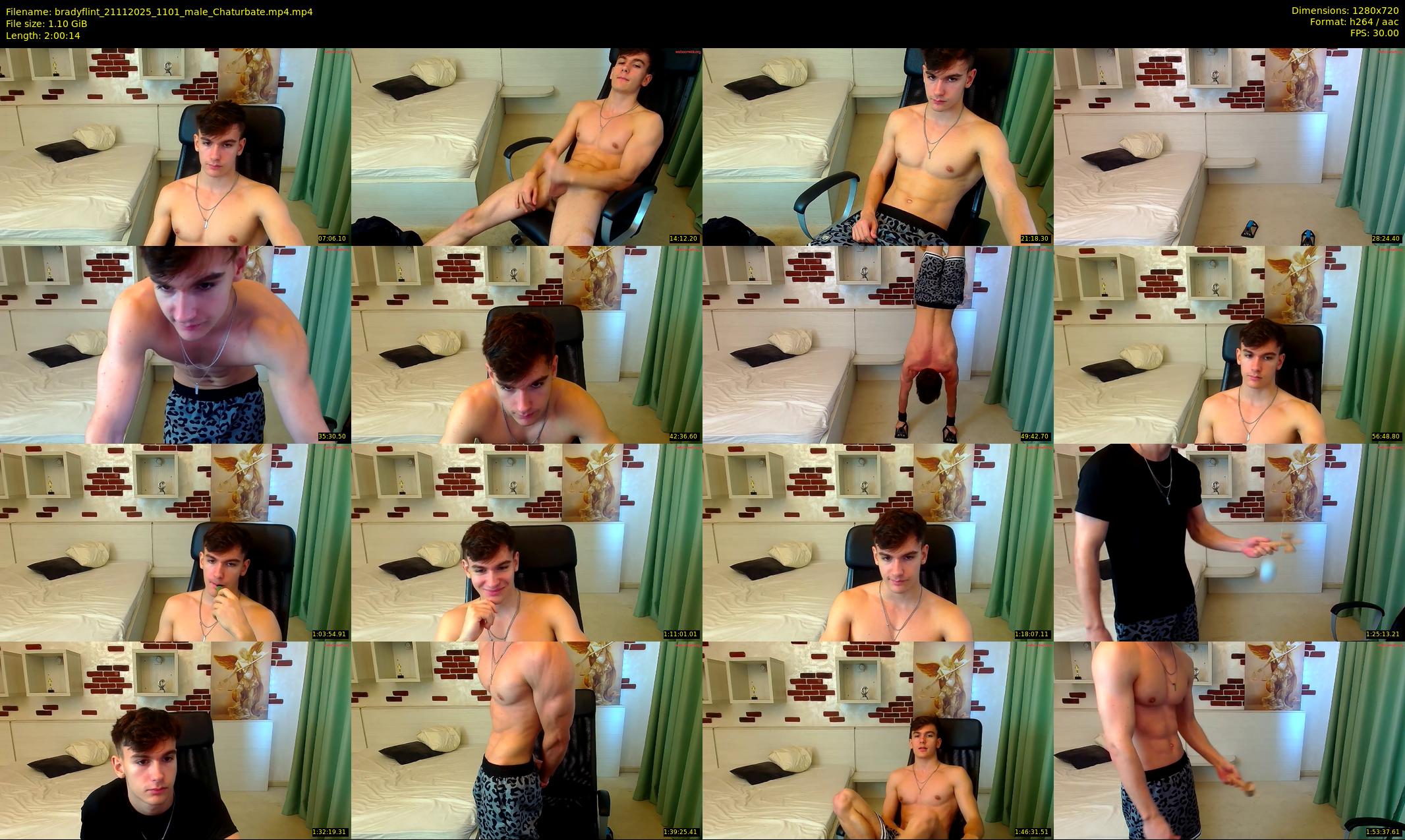 bradyflint — 121 minute Chaturbate male cam show recording, 720p, Nov 21, 2025