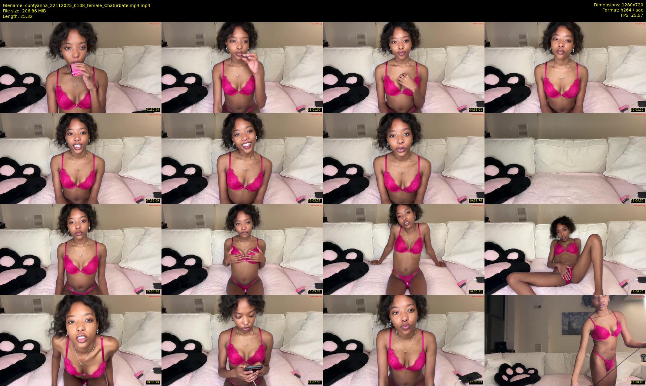 cuntyanna — 26 minute Chaturbate female cam show recording, 720p, Nov 22, 2025