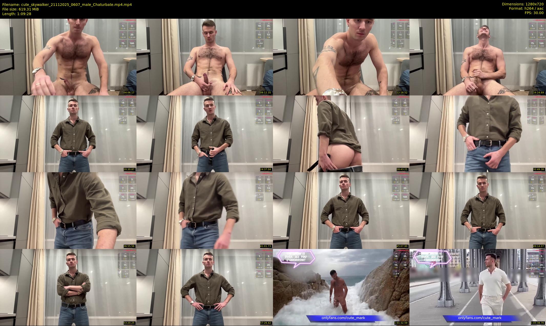 cute_skywalker — 70 minute Chaturbate male cam show recording, 720p, Nov 21, 2025