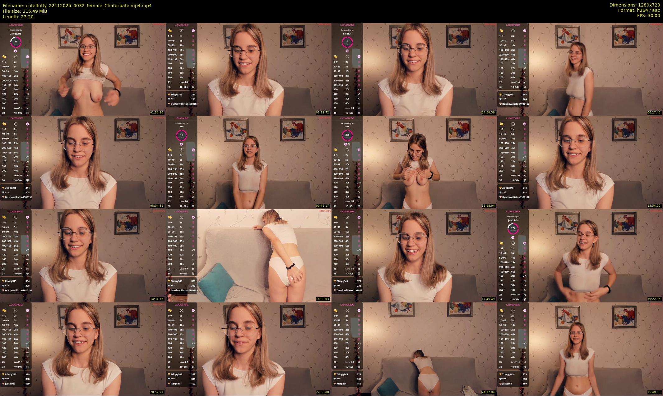 cutefluffy — 28 minute Chaturbate female cam show recording, 720p, Nov 22, 2025