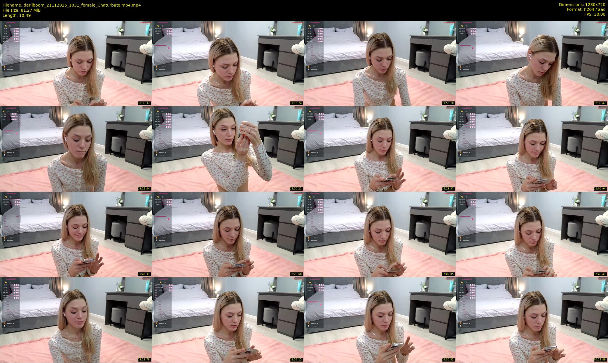 darilboom — 11 minute Chaturbate female cam show recording, 720p, Nov 21, 2025