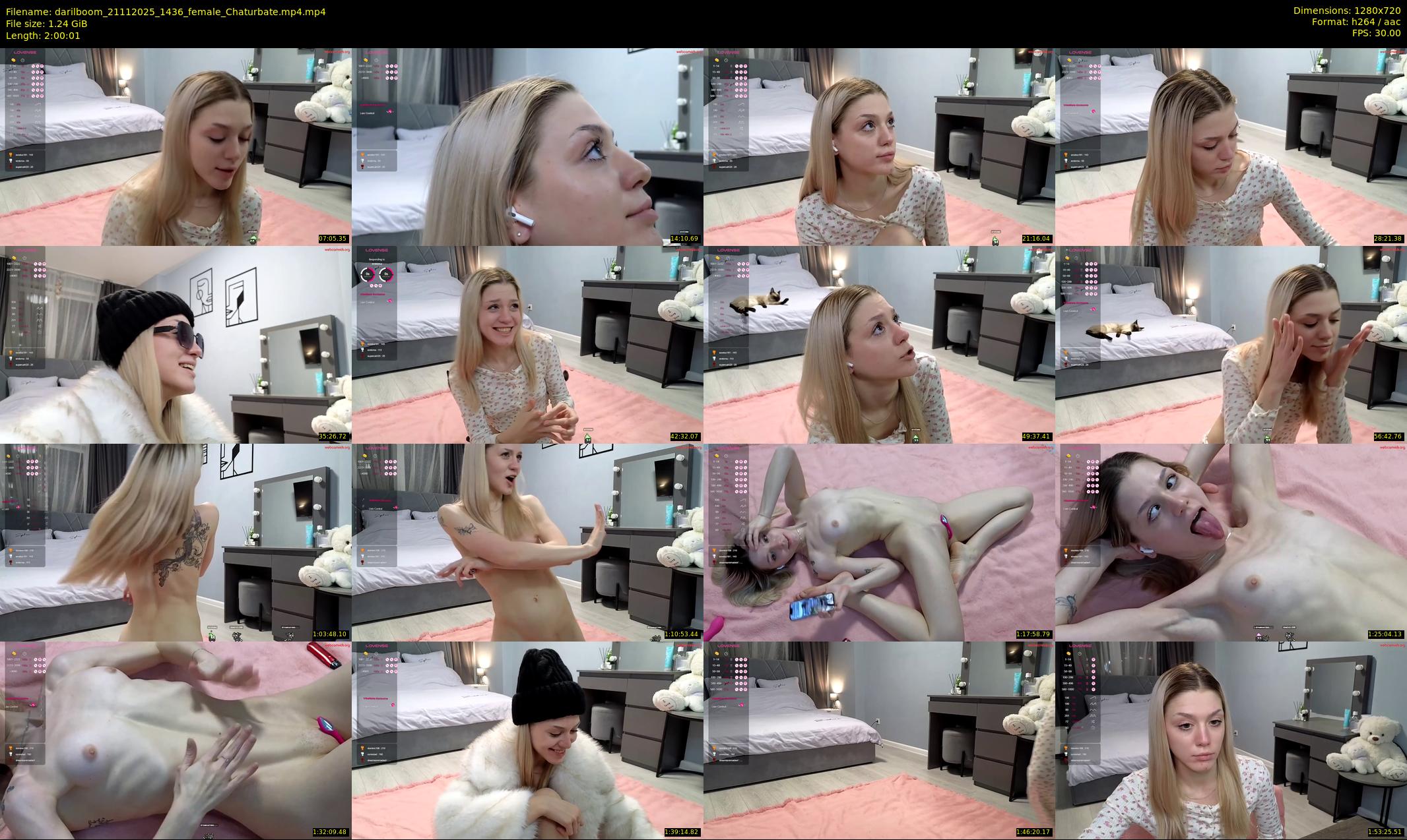 darilboom — 121 minute Chaturbate female cam show recording, 720p, Nov 21, 2025