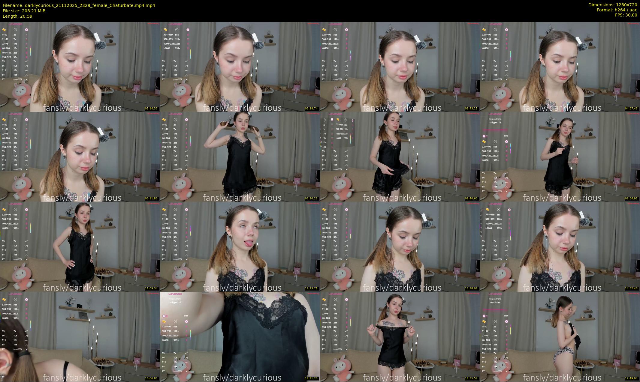 darklycurious — 21 minute Chaturbate female cam show recording, 720p, Nov 21, 2025