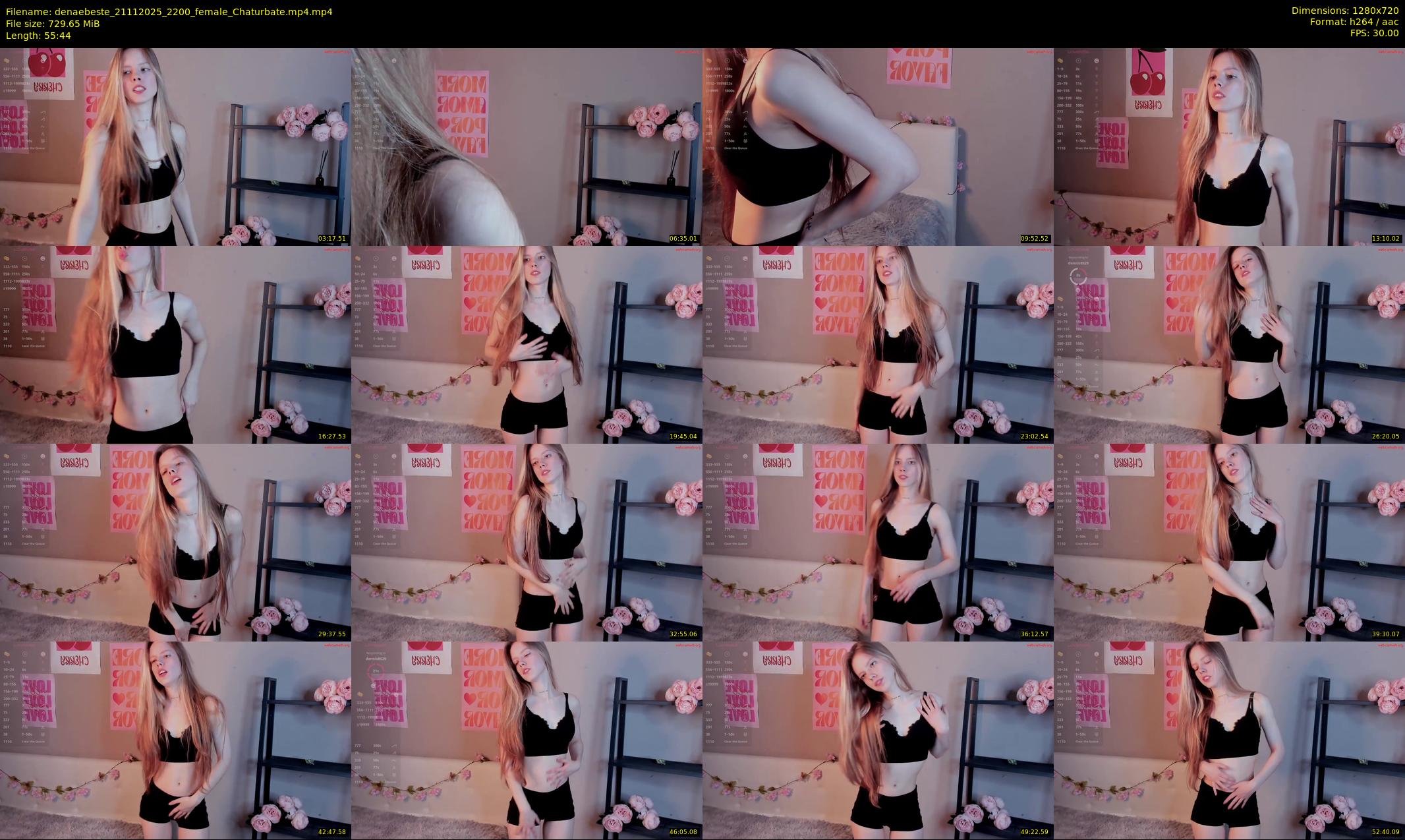 denaebeste — 56 minute Chaturbate female cam show recording, 720p, Nov 21, 2025