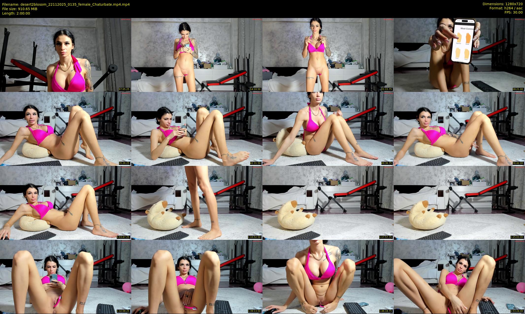 desert2blosom — 120 minute Chaturbate female cam show recording, 720p, Nov 22, 2025
