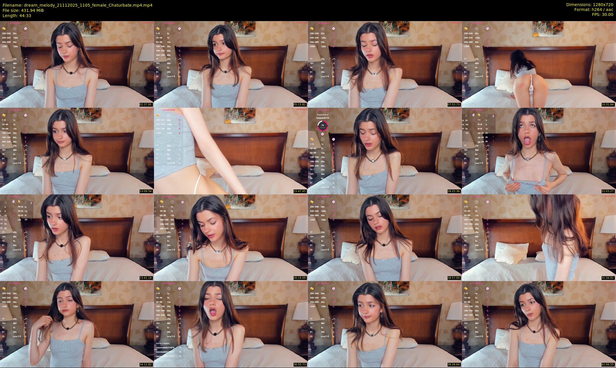 dream_melody — 45 minute Chaturbate female cam show recording, 720p, Nov 21, 2025
