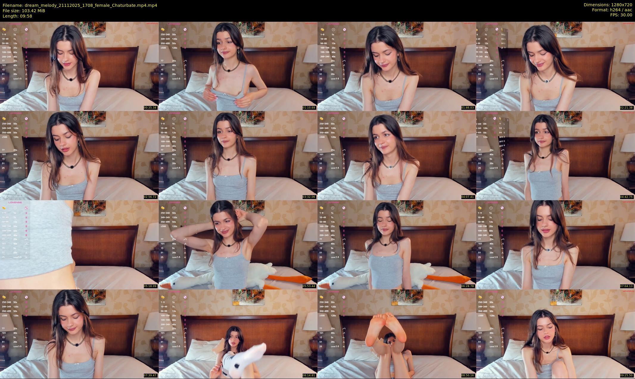 dream_melody — 10 minute Chaturbate female cam show recording, 720p, Nov 21, 2025